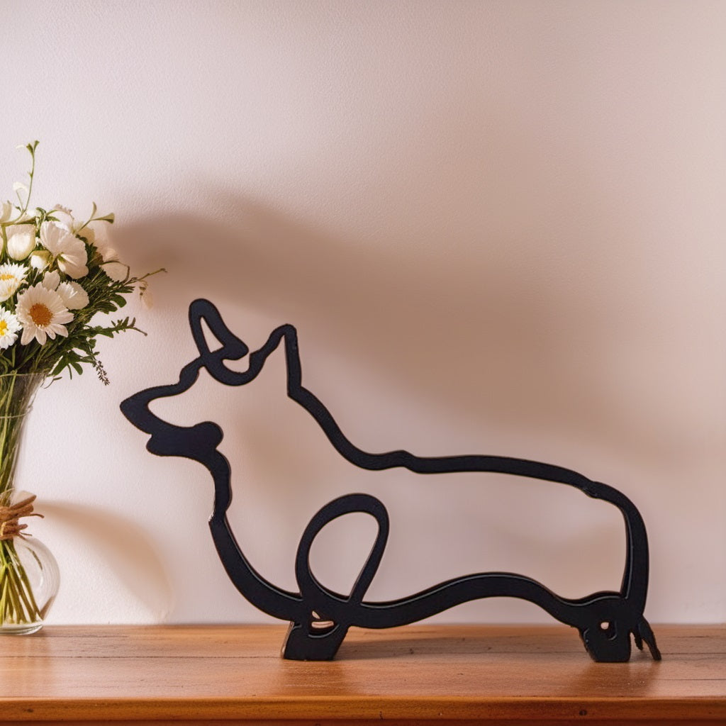 Samisa - Sculture astratte di cani - Corgi - showvariant - Concept Palermo