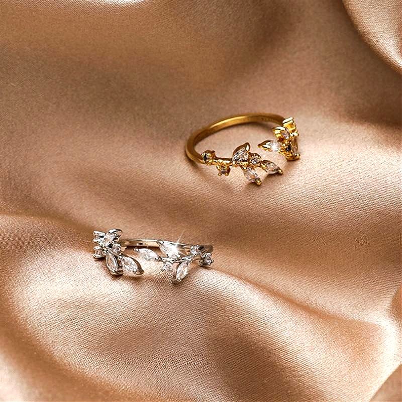 Anello con cristalli 18 carati - - HYPOALLERGENIC Ring ring for women - Concept Palermo