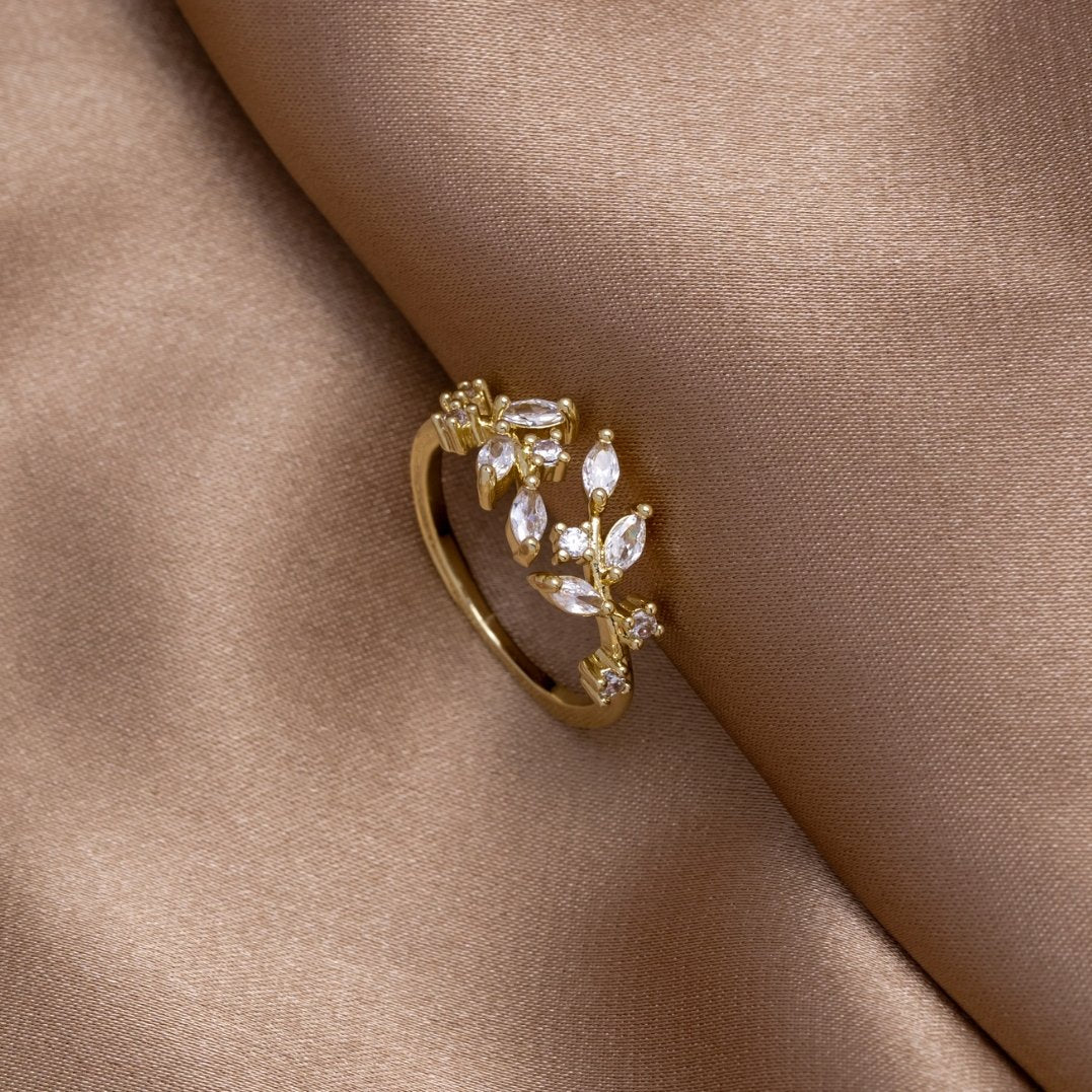 Anello con cristalli 18 carati - - HYPOALLERGENIC Ring ring for women - Concept Palermo