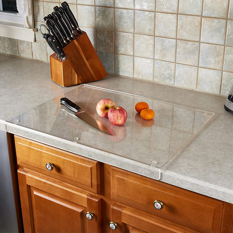 CrystalCut | Migliore visibilità, antiscivolo per tagliare in sicurezza - - Anti-Slip Cutting Board Clear Cutting Board for Kitchen Cutting Board Cutting Boards Durable Kitchen Tool Family-Friendly Kitchen Tool home Kitchen Essentials Meal Preparation Essentials sale Transparent Cutting Board Versatile Cutting Board - Concept Palermo
