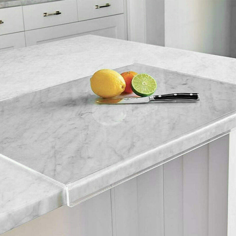 CrystalCut | Migliore visibilità, antiscivolo per tagliare in sicurezza - 45 x 40 cm - Anti-Slip Cutting Board Clear Cutting Board for Kitchen Cutting Board Cutting Boards Durable Kitchen Tool Family-Friendly Kitchen Tool home Kitchen Essentials Meal Preparation Essentials sale Transparent Cutting Board Versatile Cutting Board - Concept Palermo