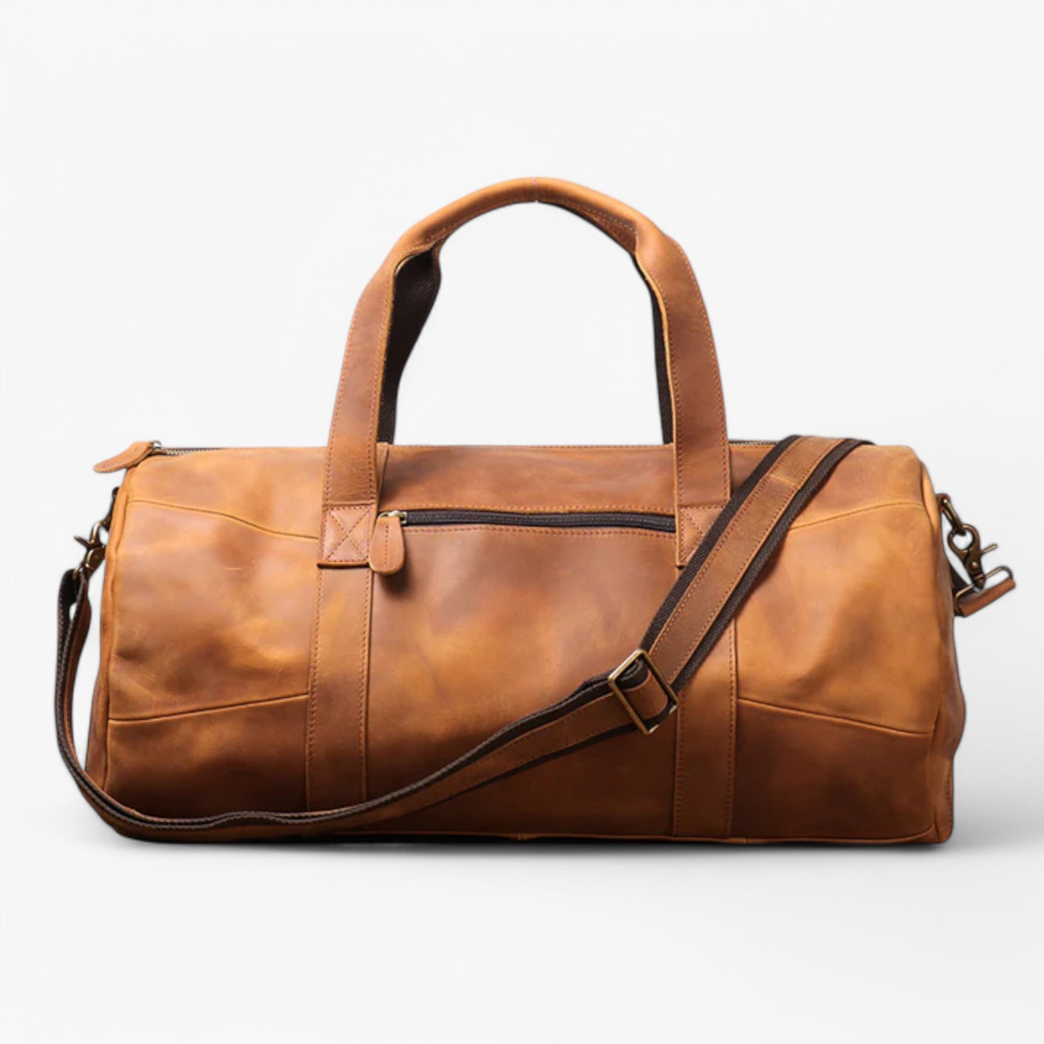 Oliver | Borsa da viaggio in pelle di alta qualità - Marrone d'epoca - - Concept Palermo