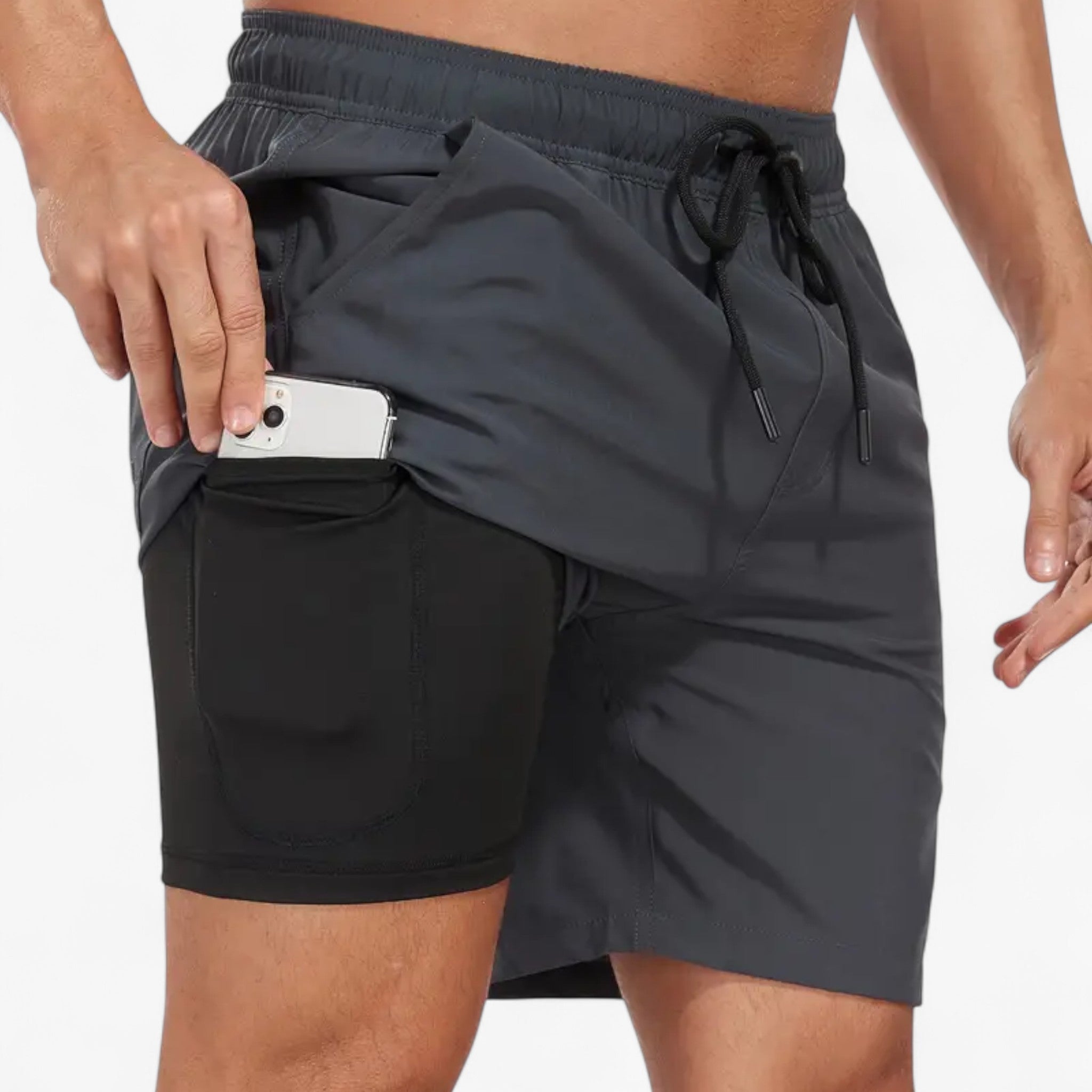 Michael | Costume da Bagno Speedy – Asciugatura Rapida e Comfort - Grigio Scuro - Abbigliamento estivo Casual Swim Shorts Costume da bagno Men's Swimwear Spiaggia Summer Essentials Swimwear - Concept Palermo