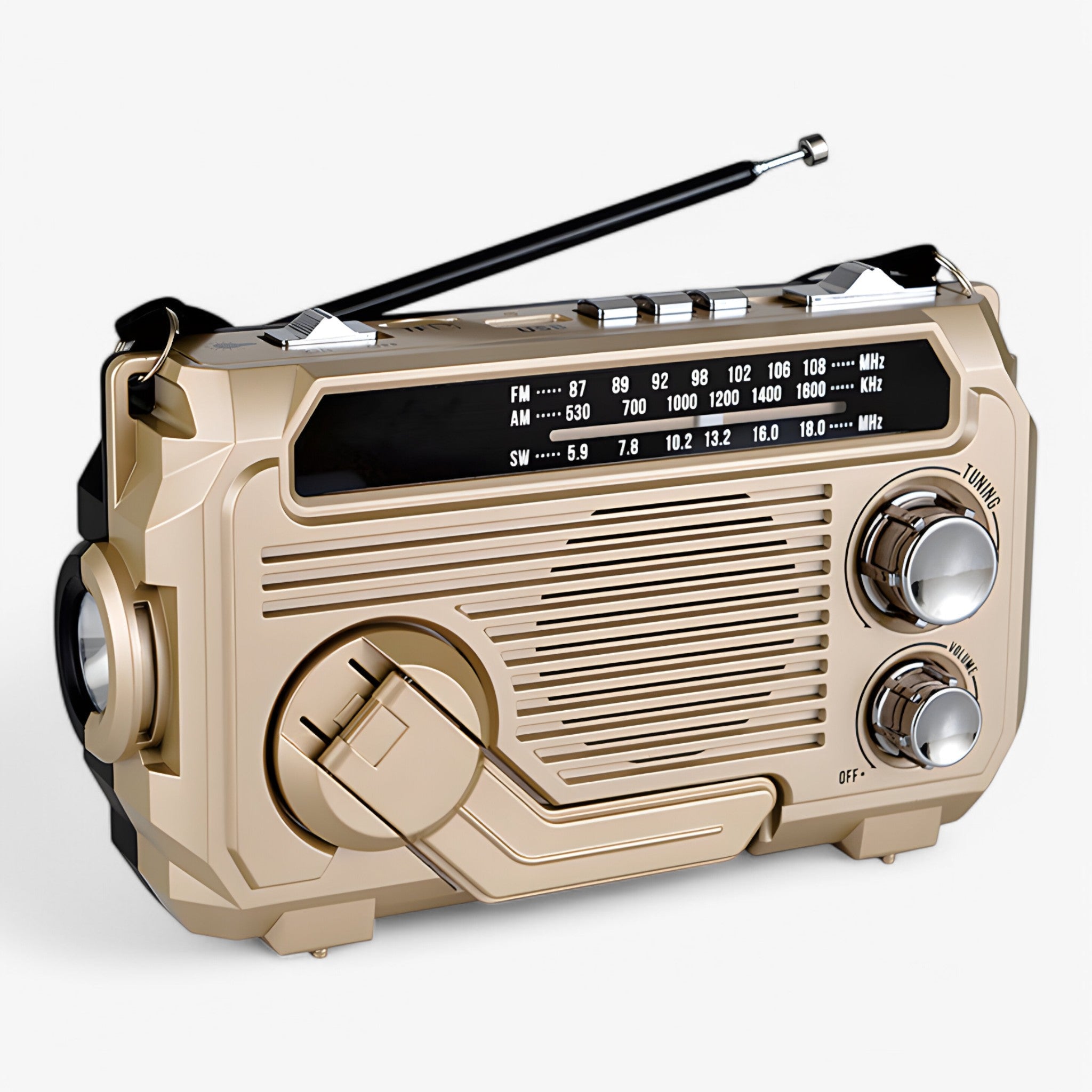 Eldar | Radio solare multifunzionale - Khaki (Quasi esaurito) - - Concept Palermo