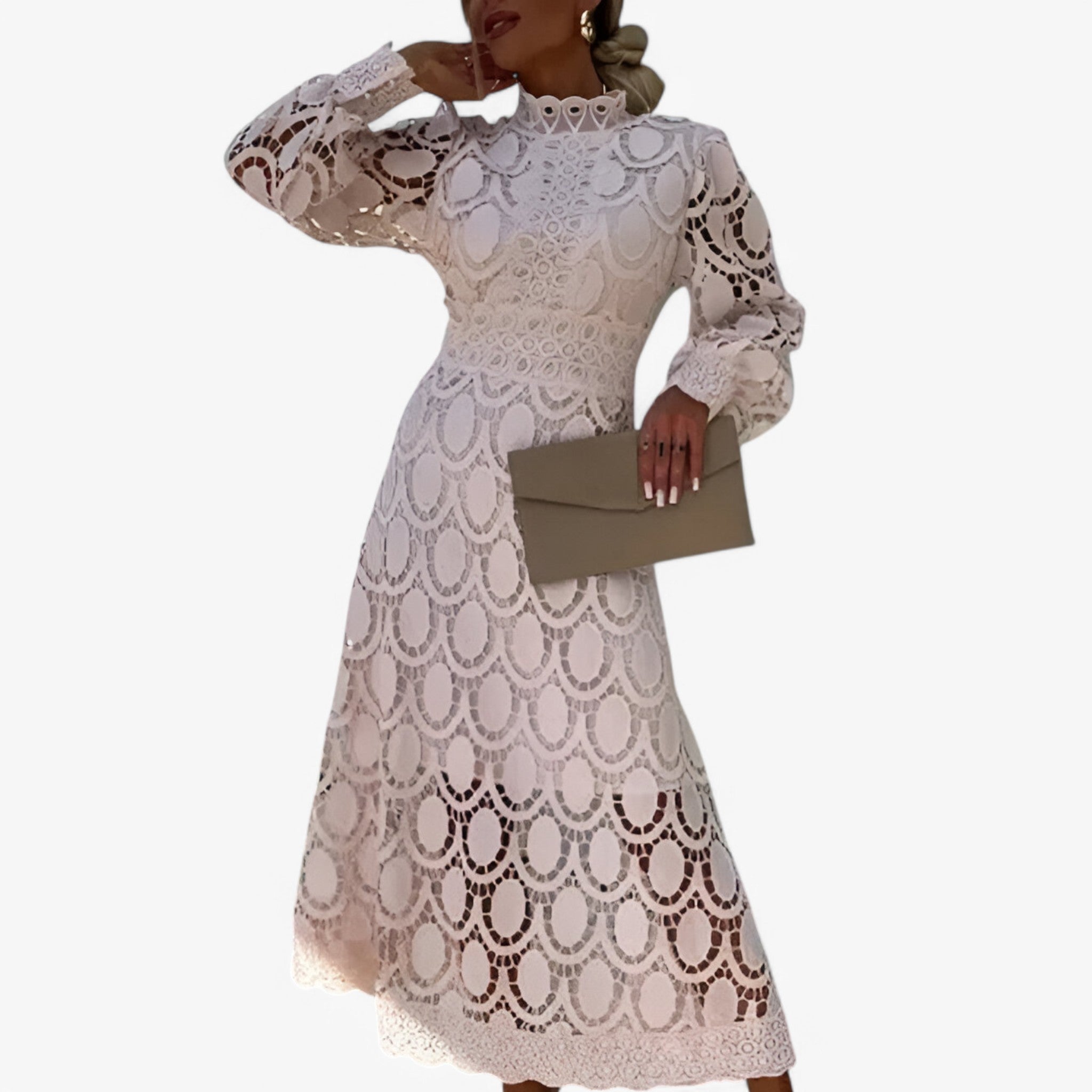 Lola | Abito elegante - Albicocca - abbigliamento donna dress women - Concept Palermo