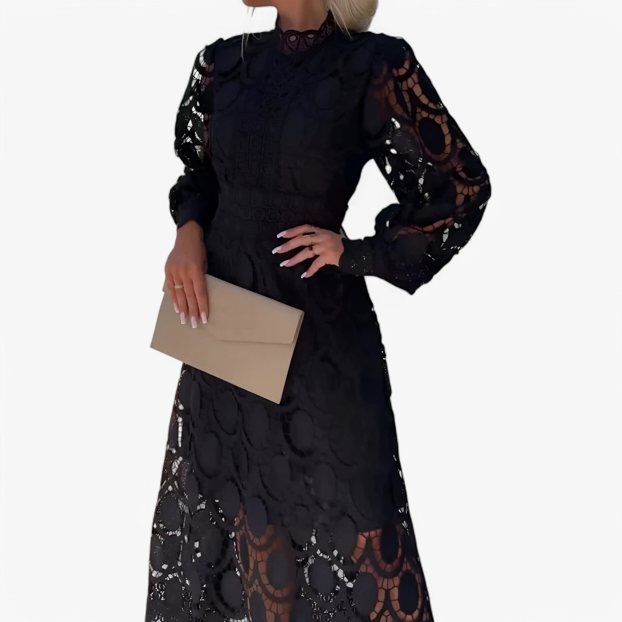 Lola | Abito elegante - Nero - abbigliamento donna dress women - Concept Palermo