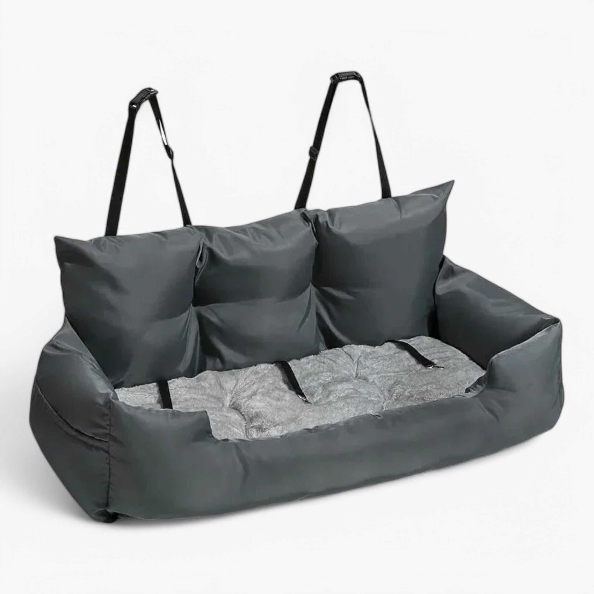Austin | Letto per Cani Luxe in Auto CozyRide - Grigio Scuro - Pet - Concept Palermo