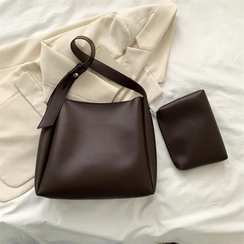 Arabela - Borsa in pelle - Marrone scuro - bags Shoulder bags - Concept Palermo