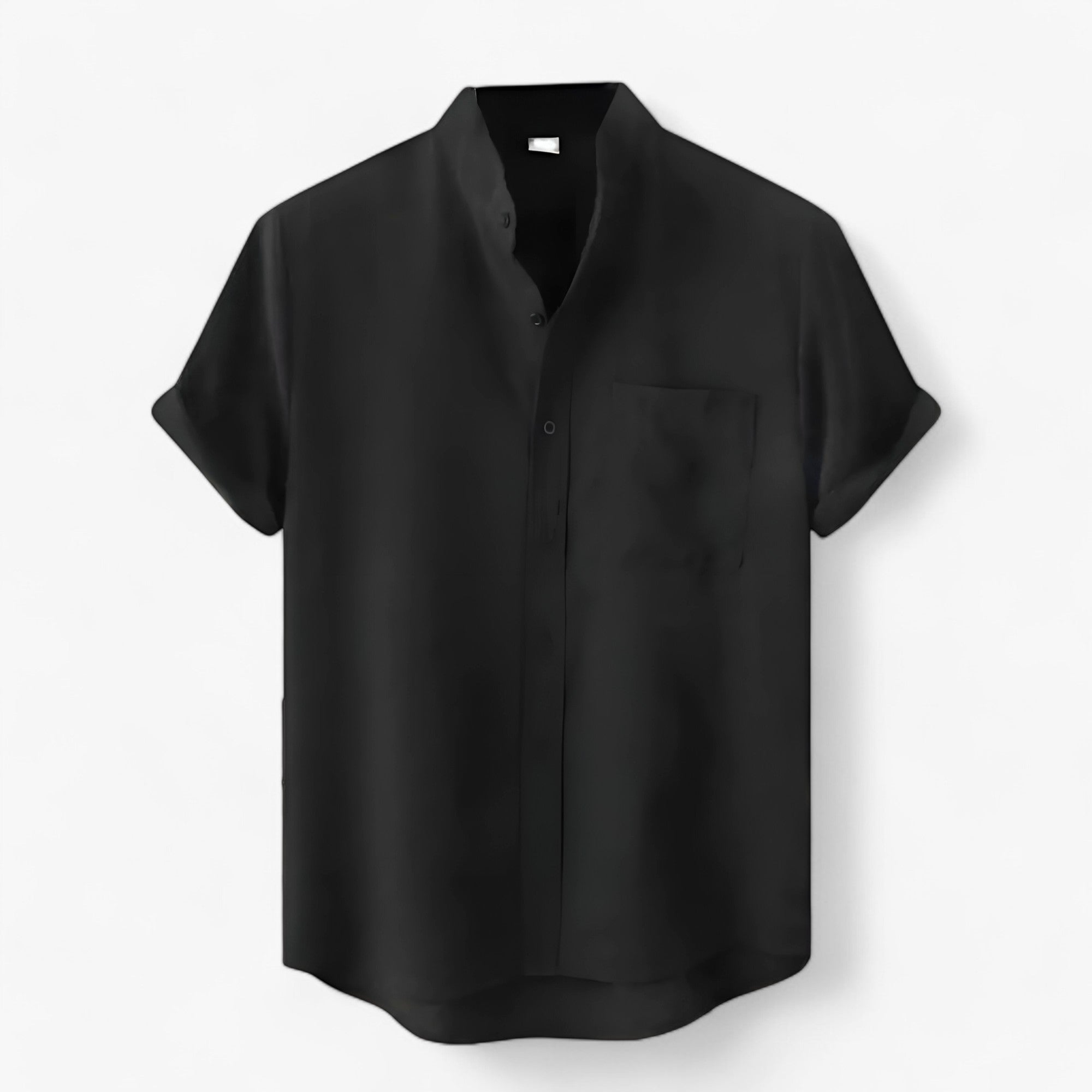 Leandro | Camicia Elegante per Uomo - Nero - D046 - Concept Palermo