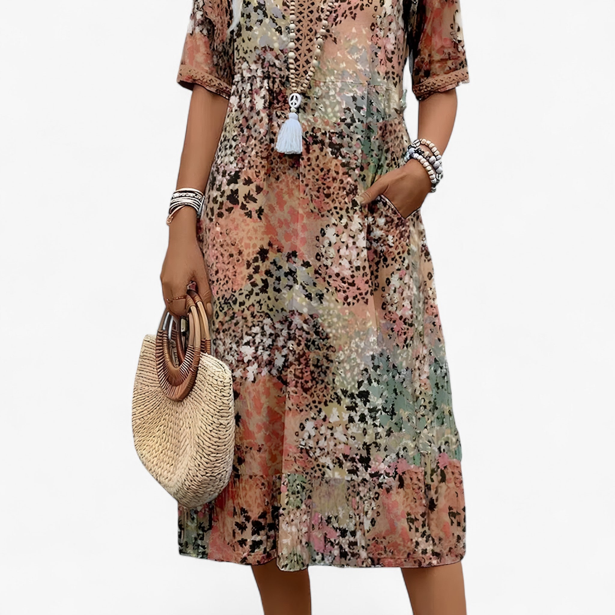 Patricia - Vestito con stampa floreale - - - Concept Palermo