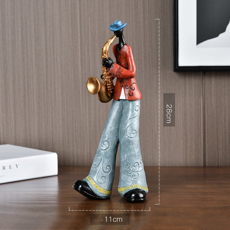 I musicisti di Handmade Music Sides hanno messo insieme la loro band - Sassofonista - Decor figurines home decor - Concept Palermo