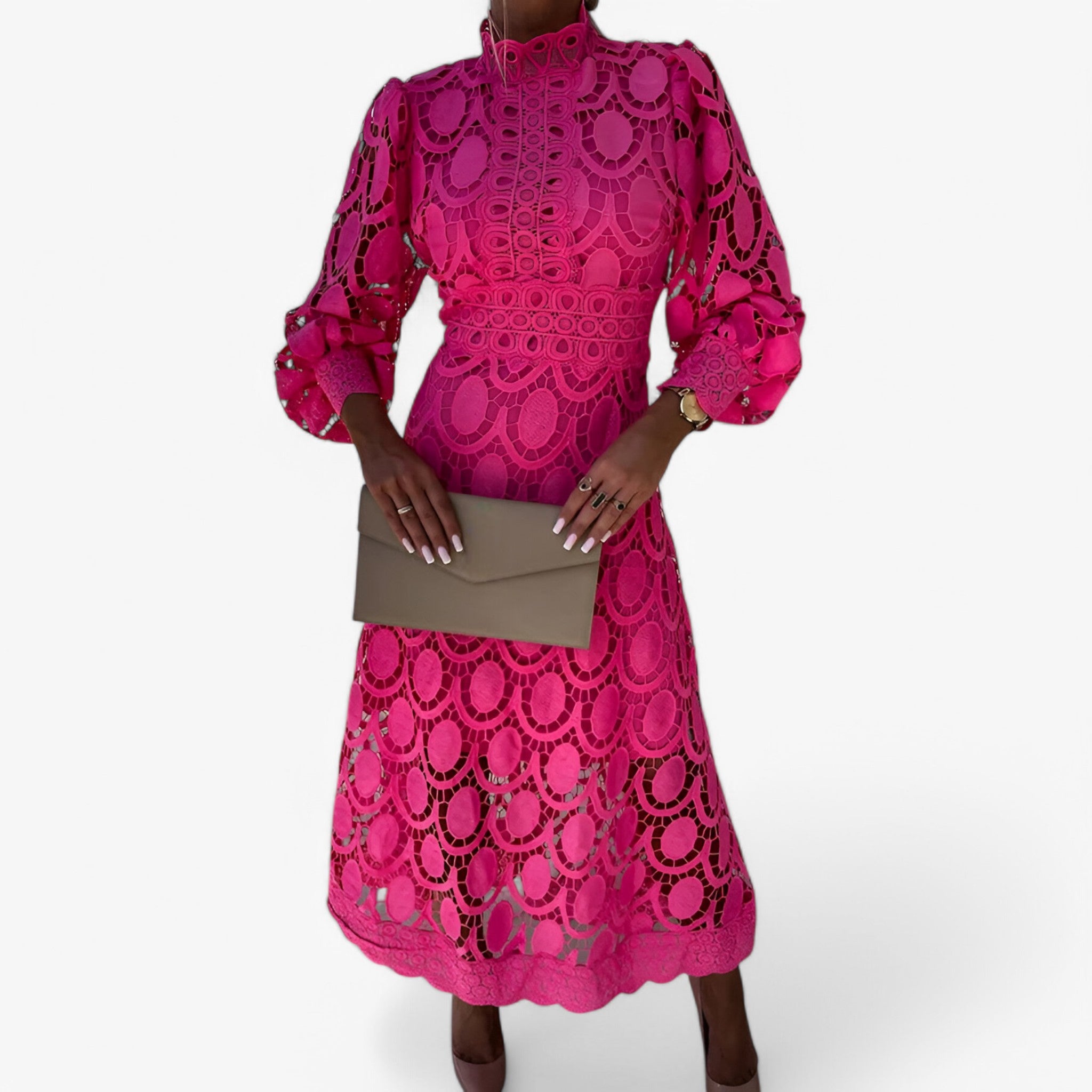Lola | Abito elegante - Rosa chiaro - abbigliamento donna dress women - Concept Palermo
