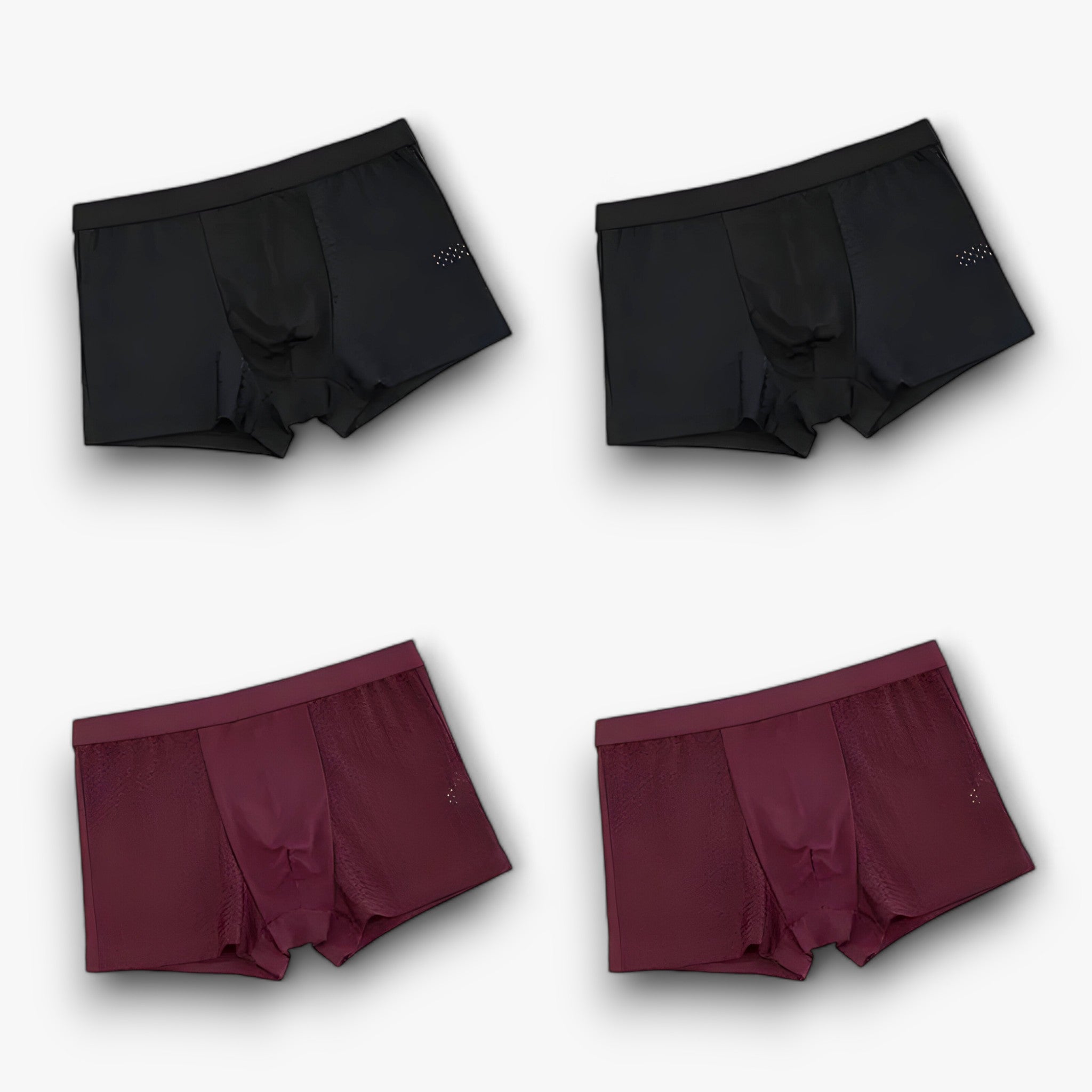 Aiden | Classic Boxer Pants - Boxer da uomo dal fascino senza sforzo (4+4 GRATIS) - 2 neri 2 viola - boxer shorts boxers - Concept Palermo