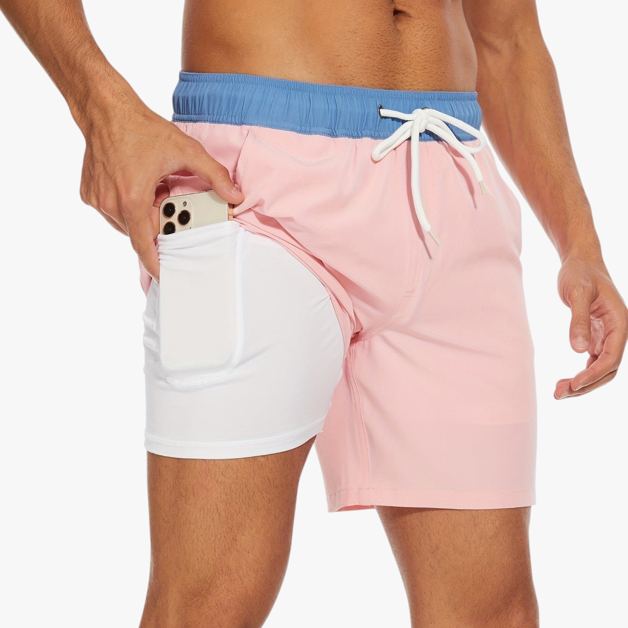 Michael | Costume da Bagno Speedy – Asciugatura Rapida e Comfort - Colore Rosa - Abbigliamento estivo Casual Swim Shorts Costume da bagno Men's Swimwear Spiaggia Summer Essentials Swimwear - Concept Palermo