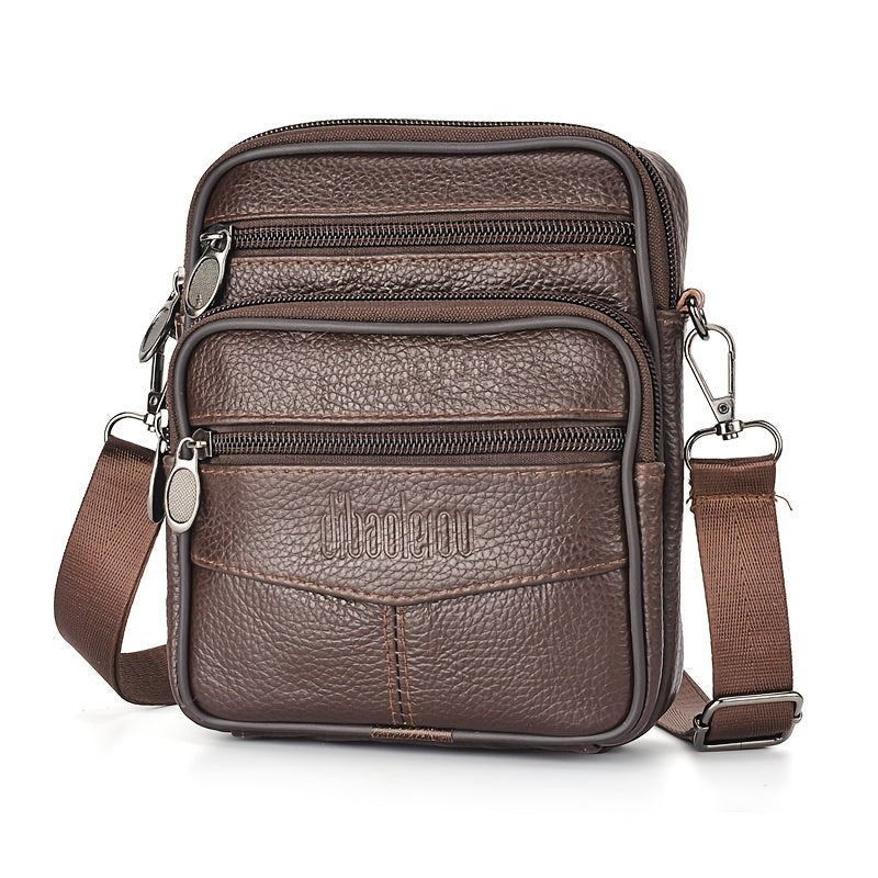 Borsa a tracolla in pelle nuova per uomo - Marrone chiaro - bags for men Crossbody Bags Shoulder & Crossbody Bags - Concept Palermo