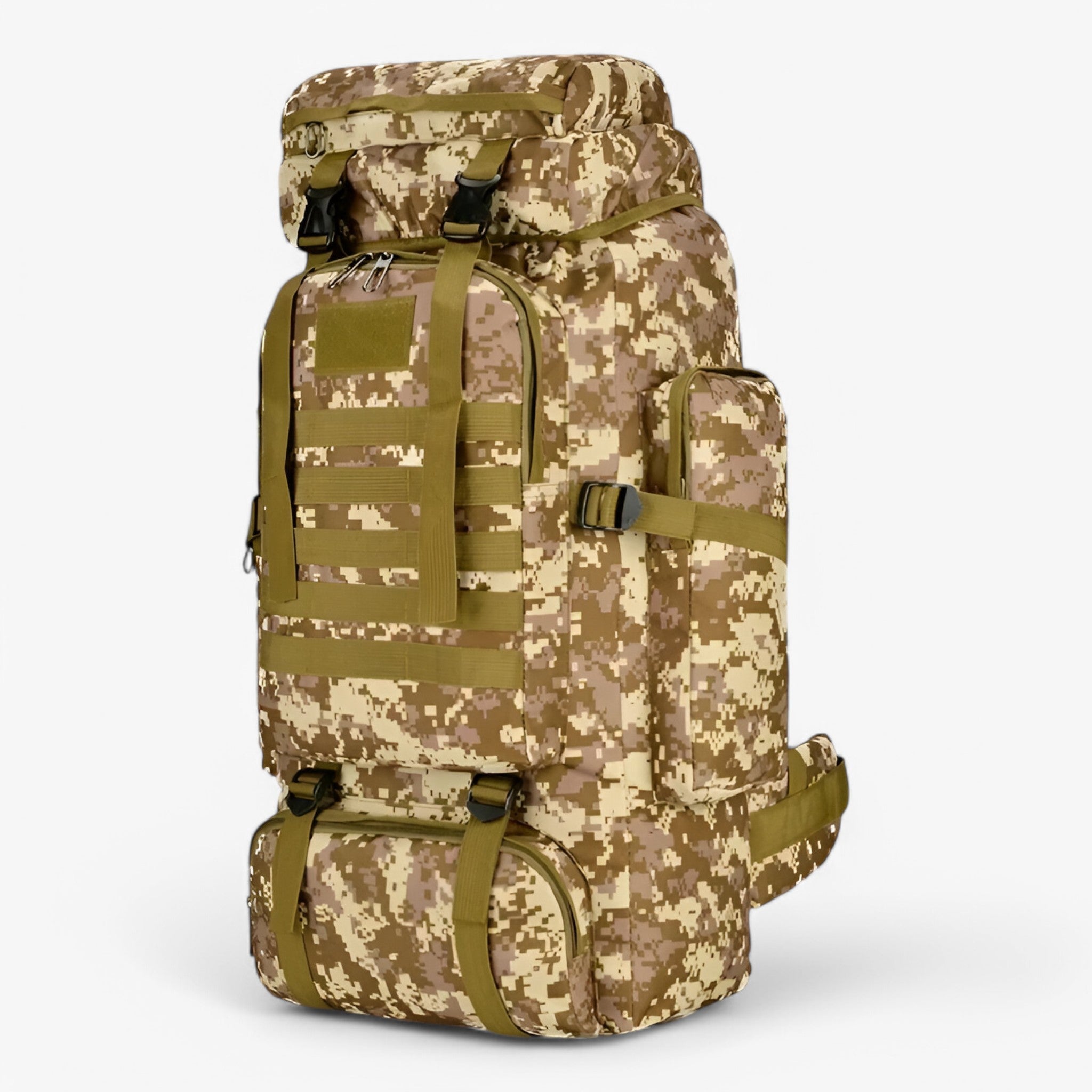 Grande Zaino Tattico 80L/100L – Resistente all'acqua e durevole - Mimetico desertico - Backpacks hiking backpacks - Concept Palermo