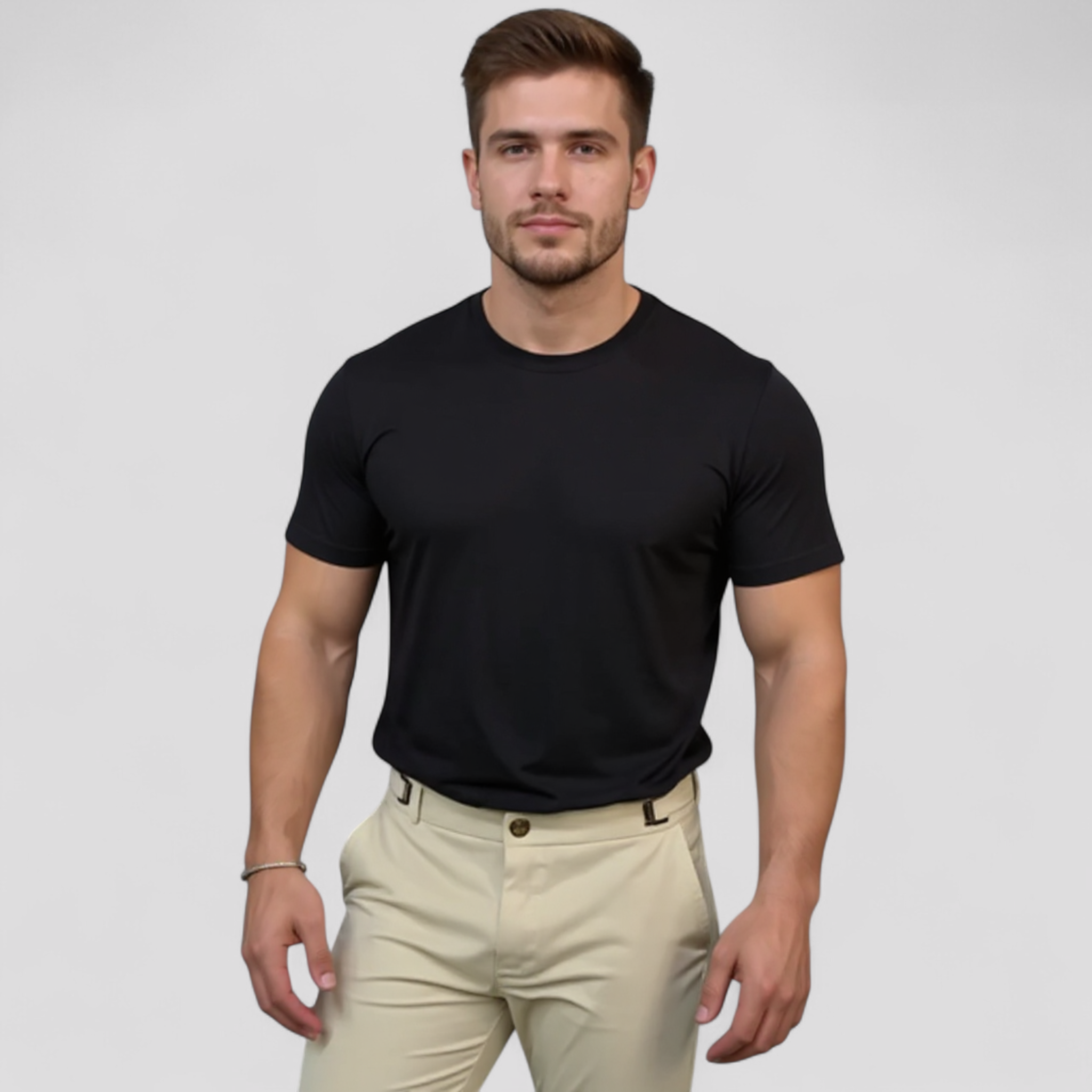 Piero | Pantaloni Uomo Slim Fit con Vita Elastica - - pantaloni casual pantaloni comfort pantaloni elastici pantaloni eleganti uomo pantaloni moda uomo pantaloni slim fit pantaloni traspiranti pantaloni versatili - Concept Palermo