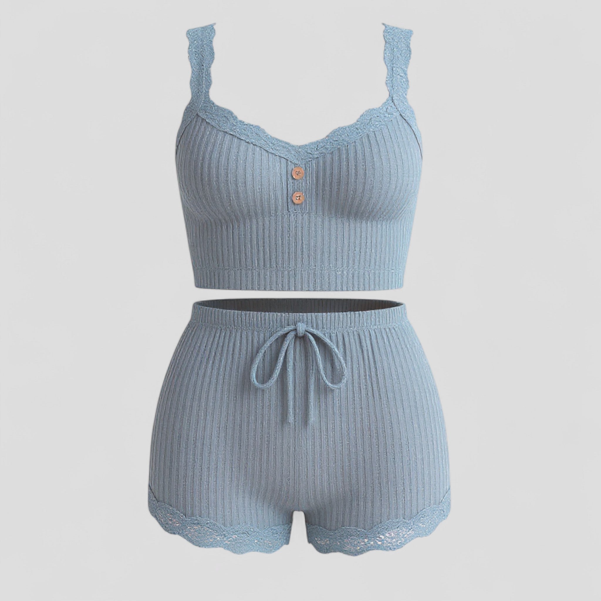Aneth | Pigiama Donna Estivo Comodo e Elegante - Viola bolla - abbigliamento notte pigiama comodo pigiama cotone pigiama donna pigiama elegante pigiama estate pigiama traspirante pijamas donna set pigiama estivo sleepwear estivo - Concept Palermo