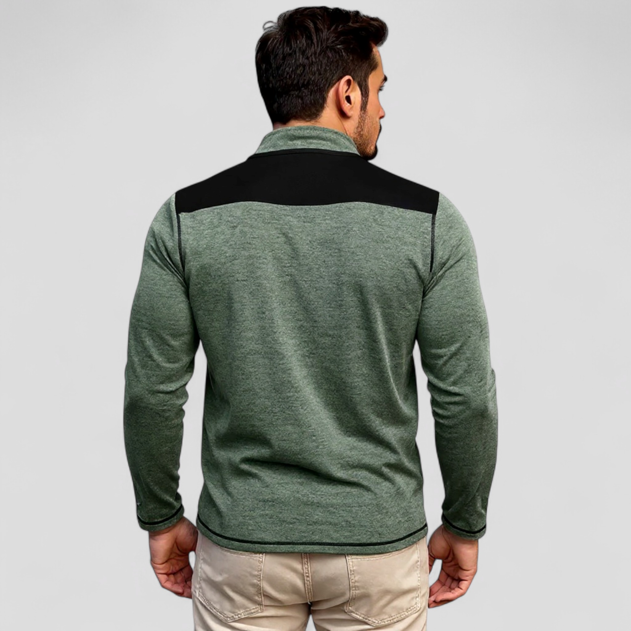 Celso | Giacca Invernale Uomo Con Collo Alto - - giacca collo alto giacca cotone giacca esterna giacca invernale giacca maniche lunghe giacca moda giacca poliestere giacca tattica giacca uomo giacca zip - Concept Palermo