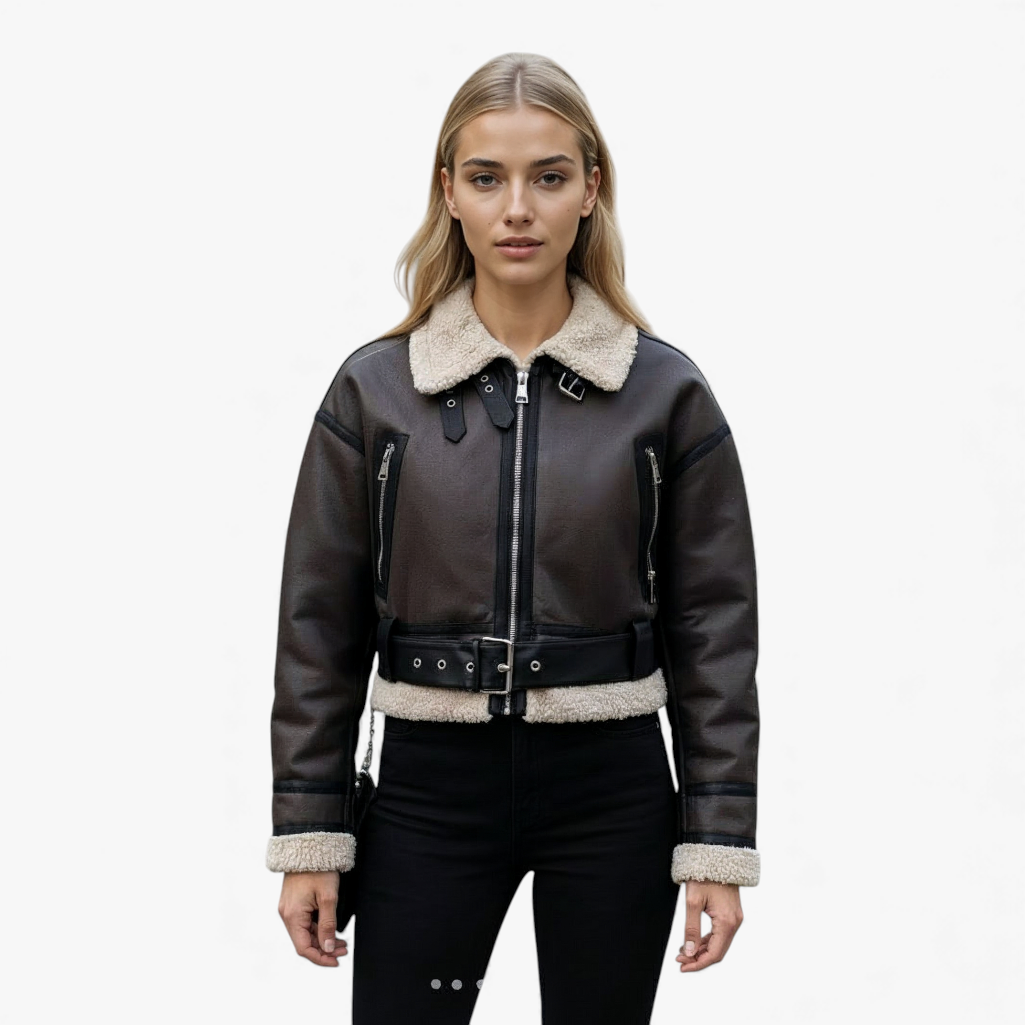 Sophie | Giacca Invernale Donna Elegante con Cintura - - abbigliamento donna giacca autunno inverno giacca casual giacca con cintura giacca donna giacca elegante giacca formale giacca maniche lunghe giacca vintage moda vintage - Concept Palermo