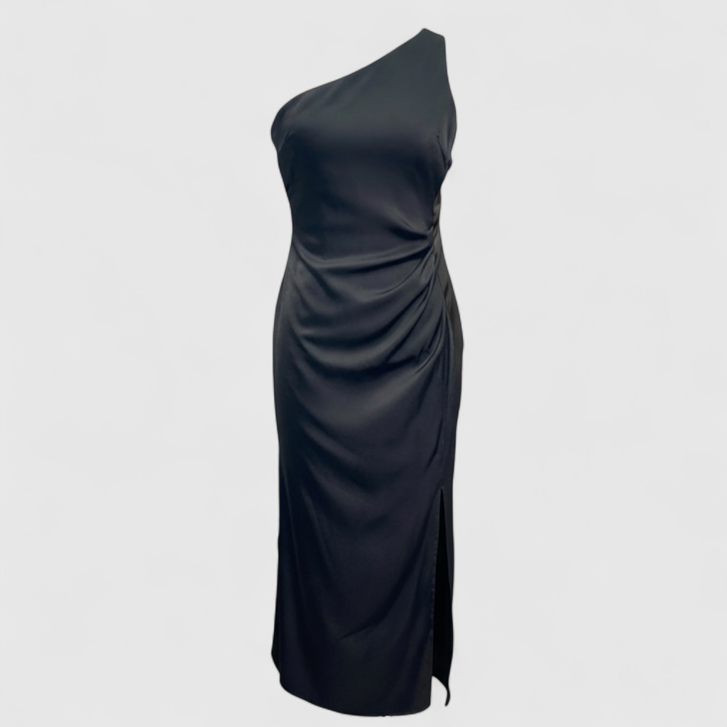 Elena – Abito maxi con effetto trendy e taglio che aderisce - Nero - casual dresses DRESS dresses Dresses & Jumpsuits female dress - Concept Palermo