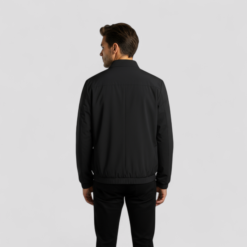 Giacca da Uomo Casual per Primavera e Autunno - - abbigliamento casual abbigliamento stagionale giacca alta qualità giacca autunno giacca collo stand giacca elegante giacca primavera giacca uomo giacca versatile - Concept Palermo