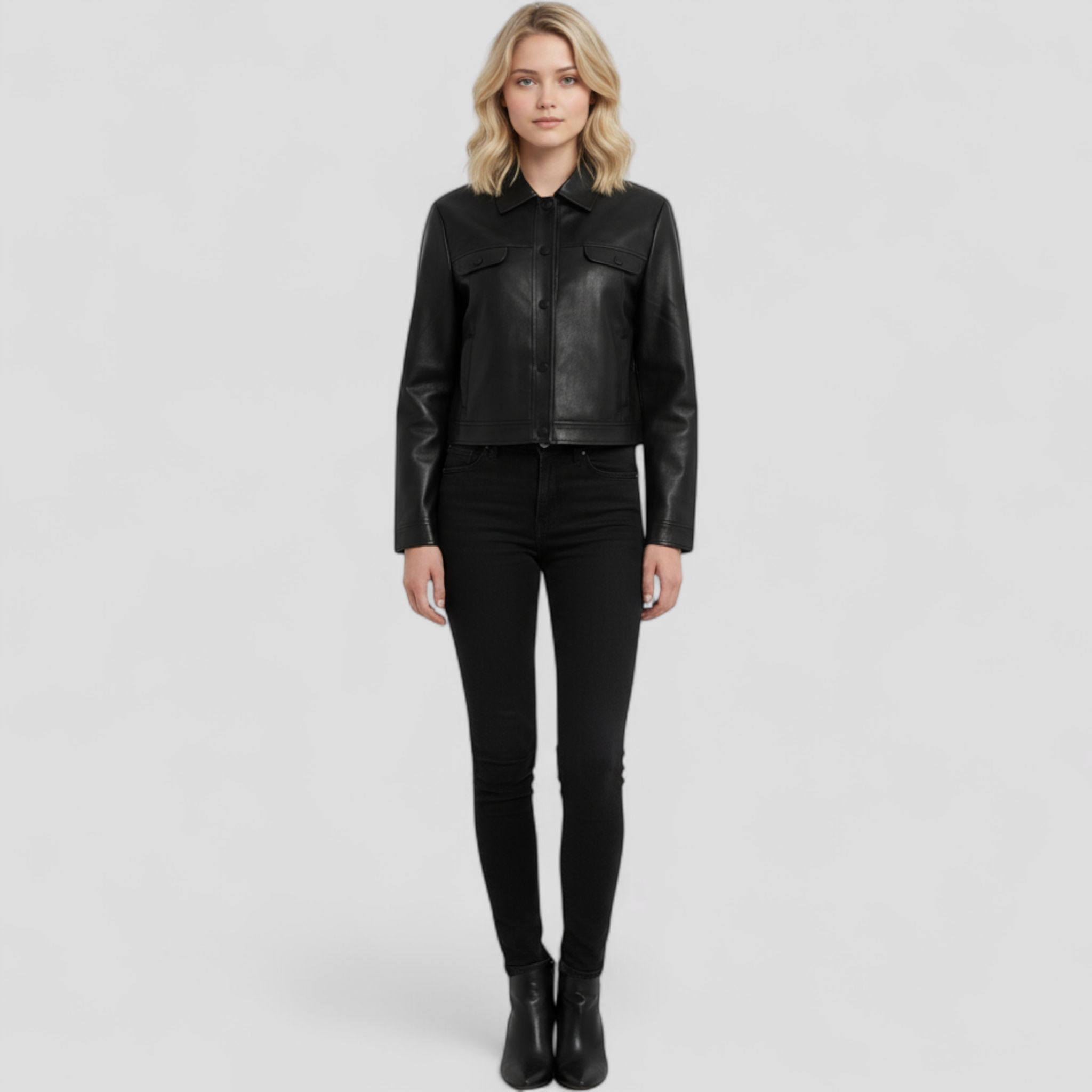 Elma | Giacca in pelle sottile da donna - - Jackets & Coats Women jackets - Concept Palermo