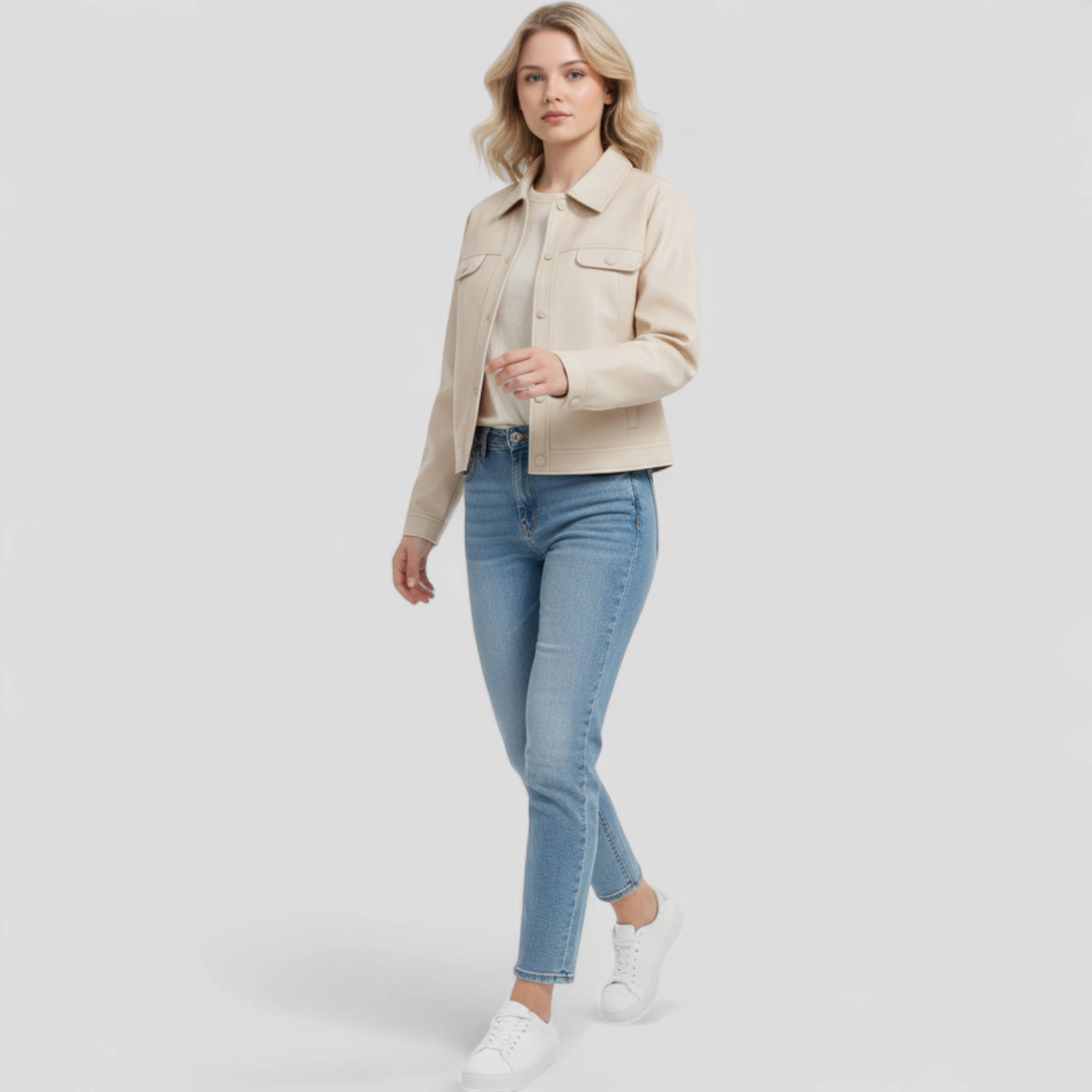 Elma | Giacca in pelle sottile da donna - - Jackets & Coats Women jackets - Concept Palermo