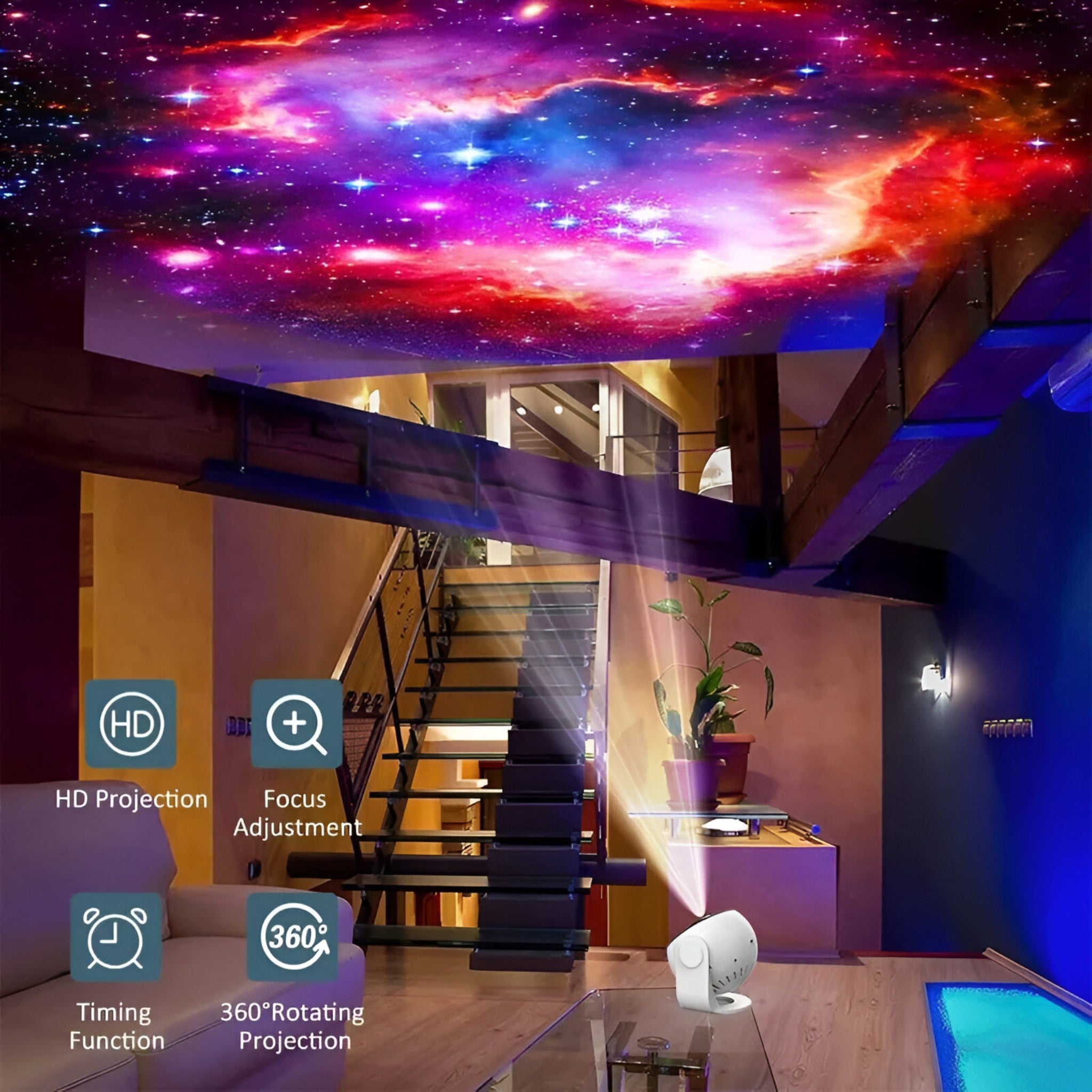 CosmoGlow | Proiettore di cielo stellato - Magico e rilassante - - - Concept Palermo