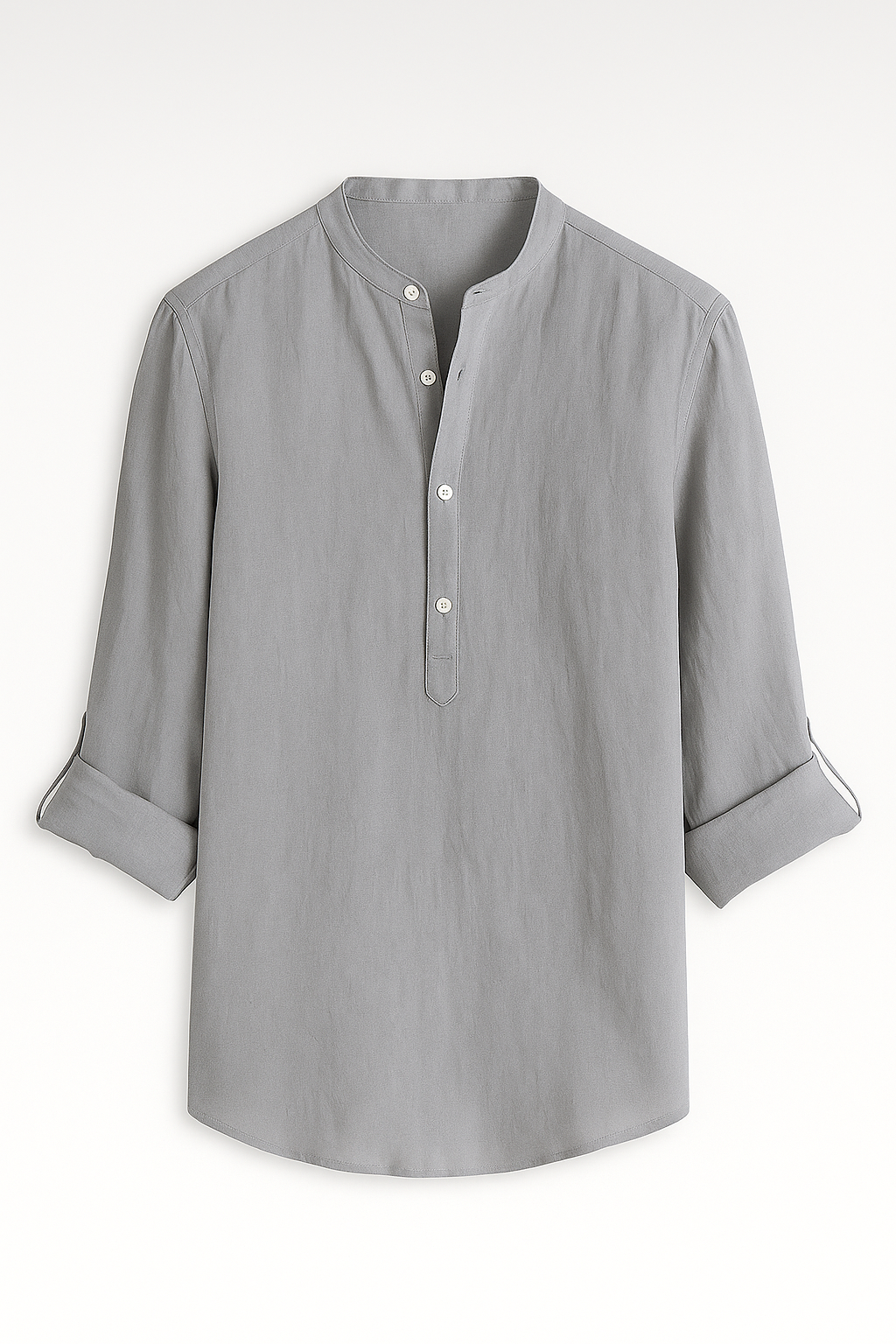 Alix | Camicia leggera da uomo in lino - Grigio - men Shirts - Concept Palermo
