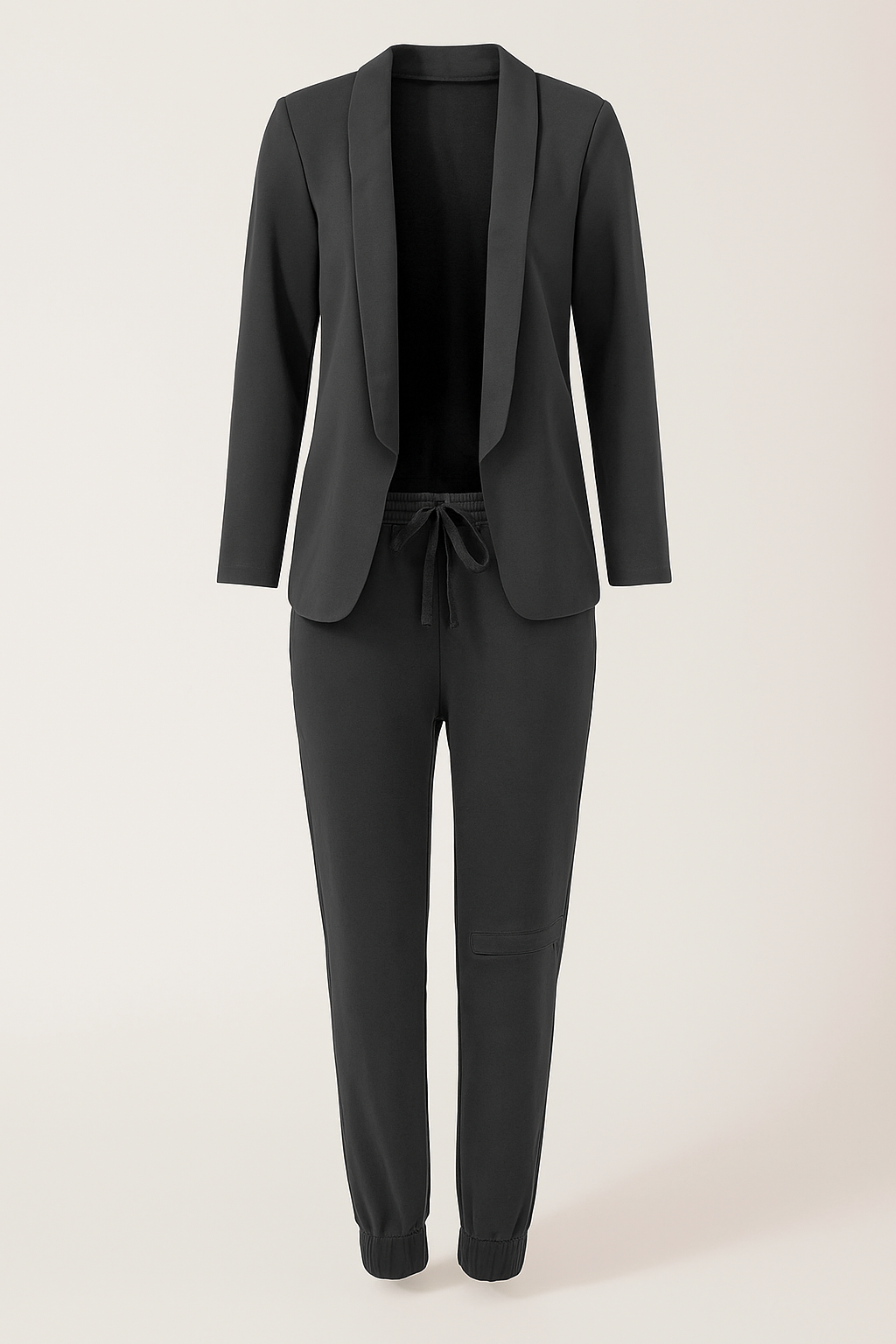 Amelie | Set da donna blazer con pantaloni jogger - Grå - fashion Pants women set blazer women - Concept Palermo