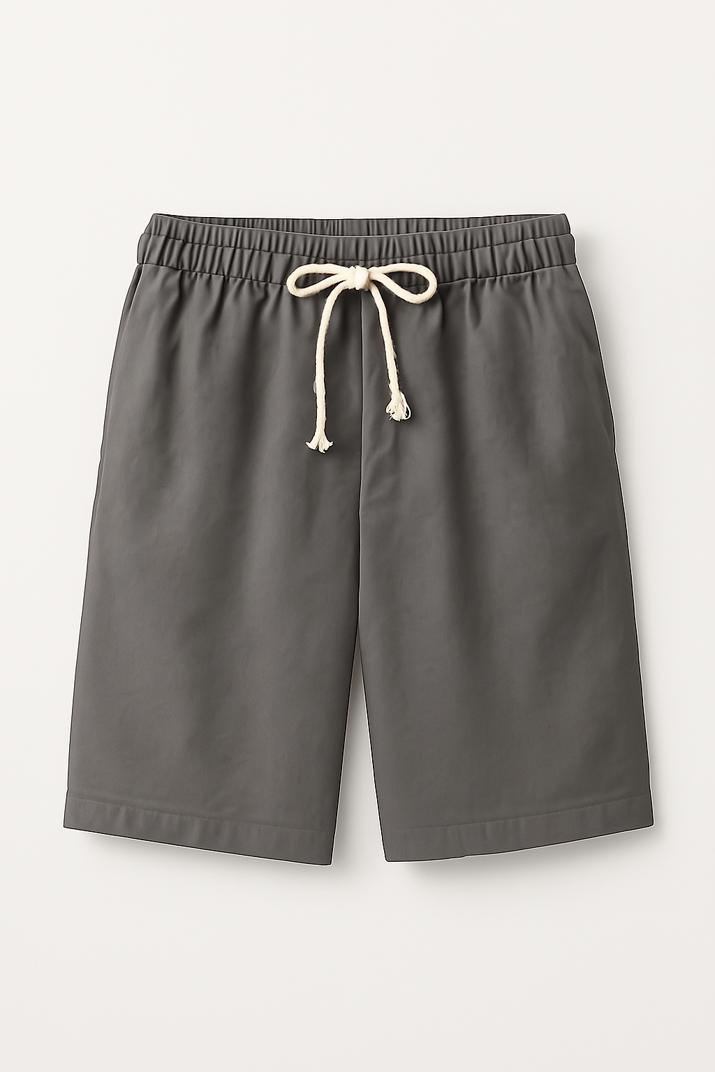 Aiden| Pantaloncini estivi leggeri in lino con coulisse - Grigio Scuro - short shorts for men - Concept Palermo