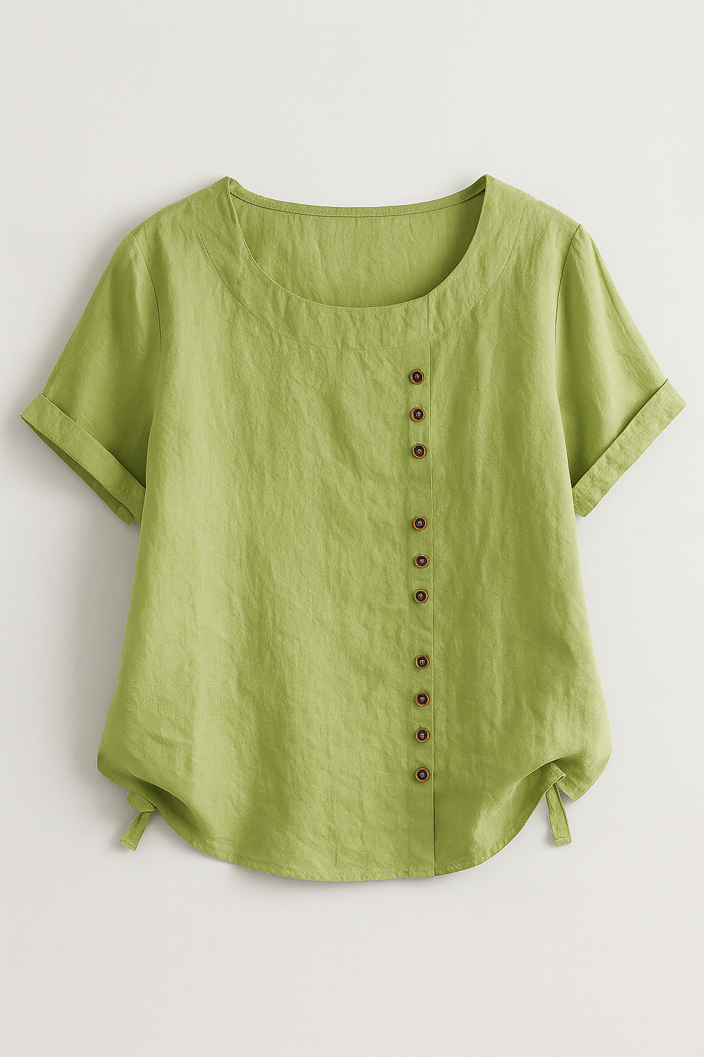 Amelia | Camicia di Lino per Uomini con Apertura a Bottoni - Mintgrøn - Fashion & Casual Frauen Oberteil - Concept Palermo