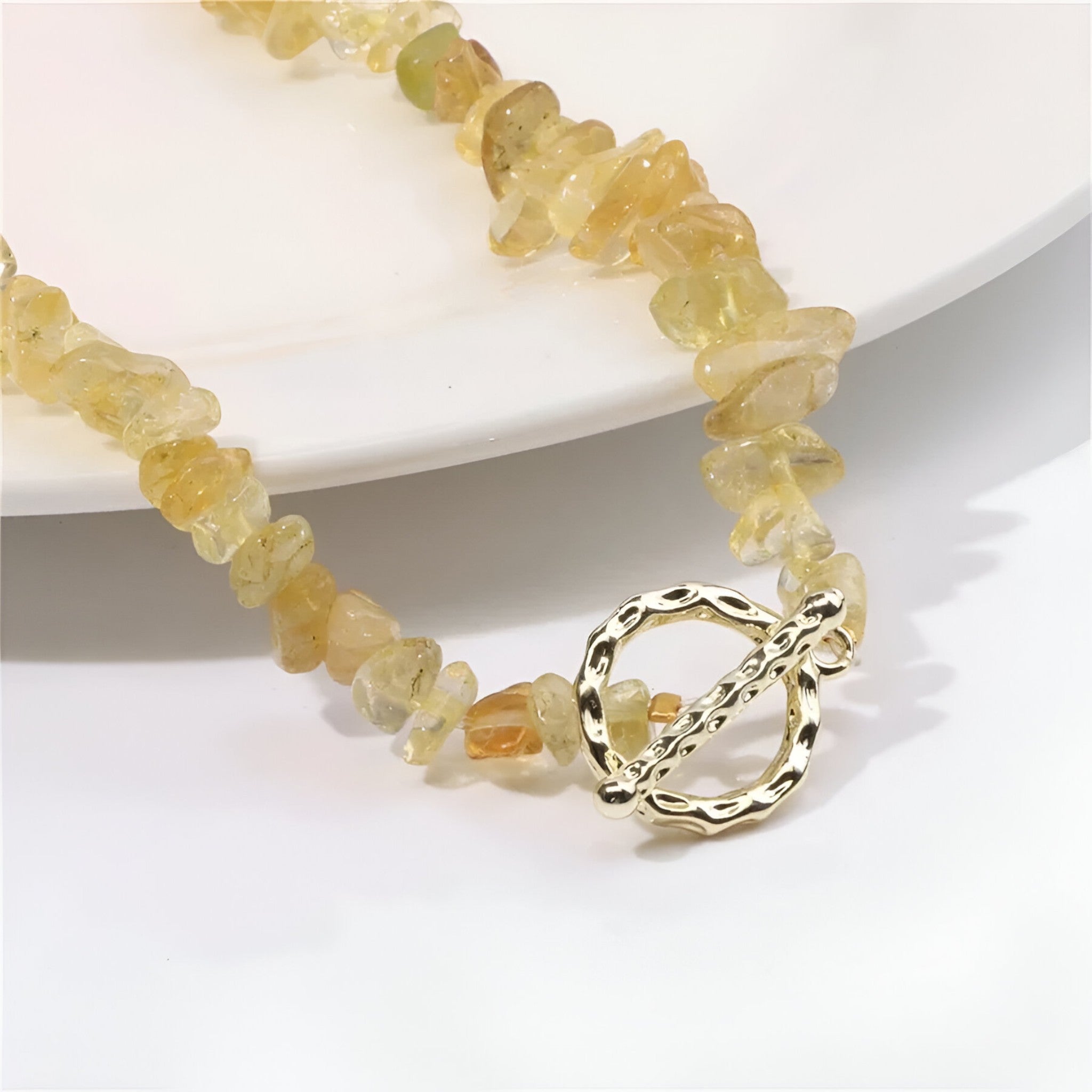Collana di pietre semipreziose bohemien con pietra naturale e grani di pietra - - NECKLACES Necklaces for Women - Concept Palermo