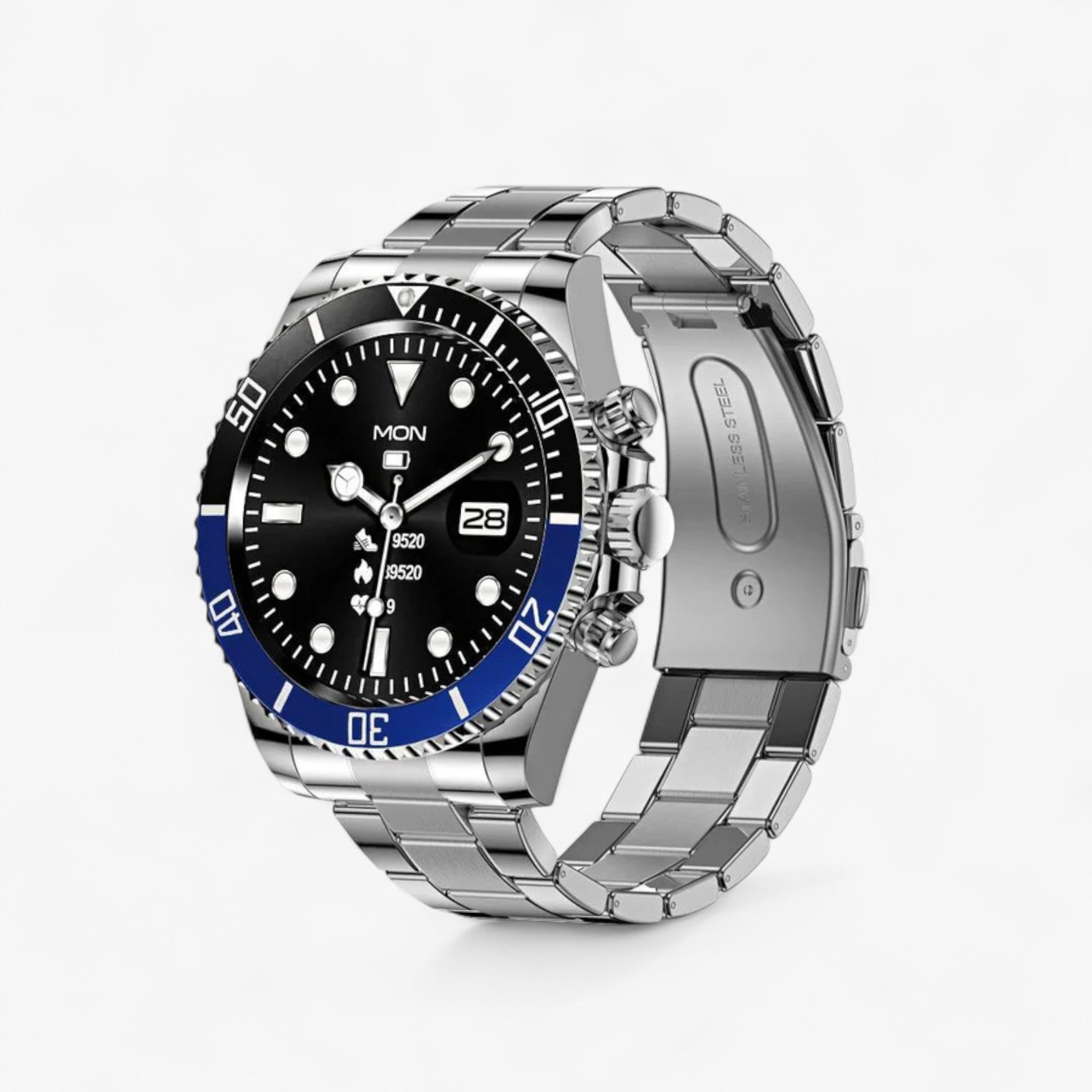 Hulk™ Smartwatch - Elegante con Monitoraggio del Frequenza Cardiaca - Nero Blu - Smart Watches watches wistwatches - Concept Palermo