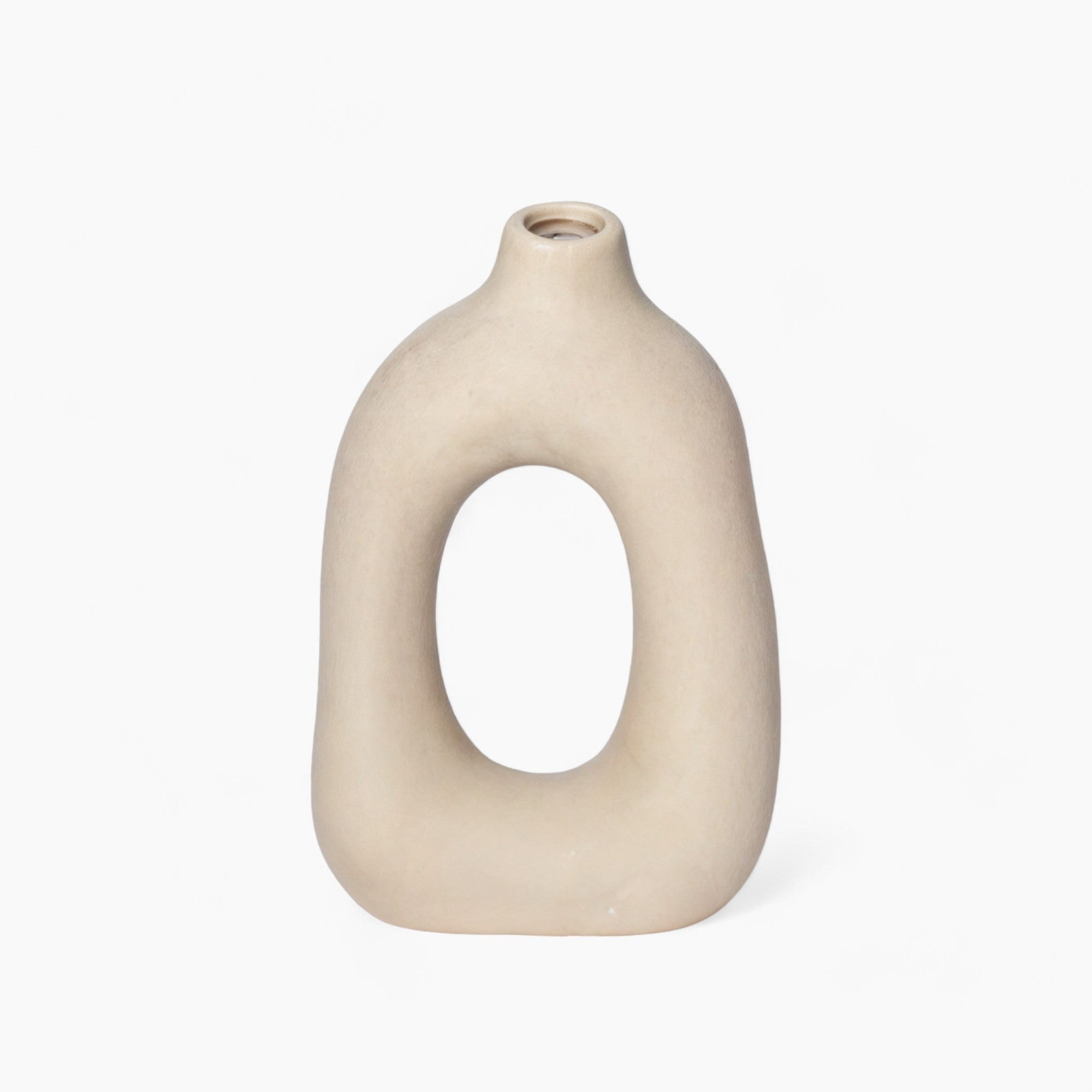 Vasi in ceramica opaca sofisticati | Decorazioni da tavolo senza tempo e stilose - Crema - Decor Flowerpots Vases - Concept Palermo