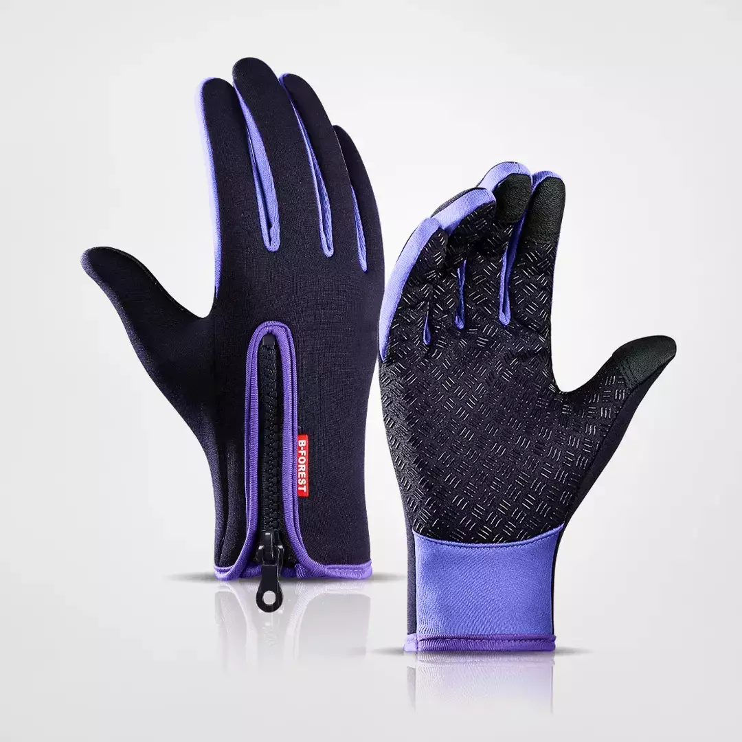 Guanti Satino | Thermo - Mantengono le mani calde in tutte le condizioni atmosferiche - Viola - alle producten collectie dames heren mode winter - Concept Palermo