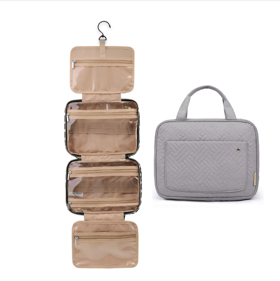 Borsa da toilette grande e spaziosa - Grigio - Aanbevolen-tag cosmetics women - Concept Palermo