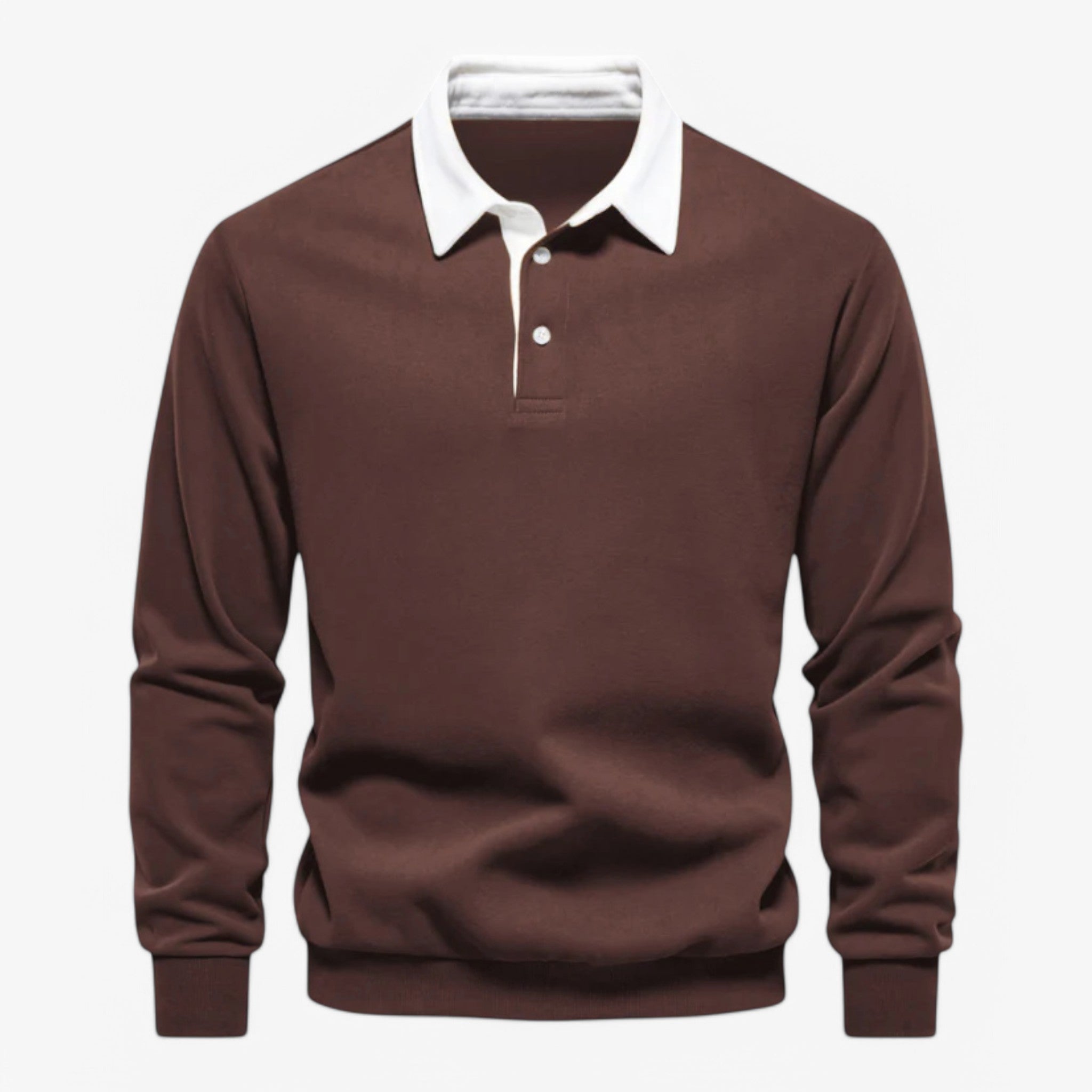 Steve | Maglione Polo Elegante - Marrone - A54 - Concept Palermo