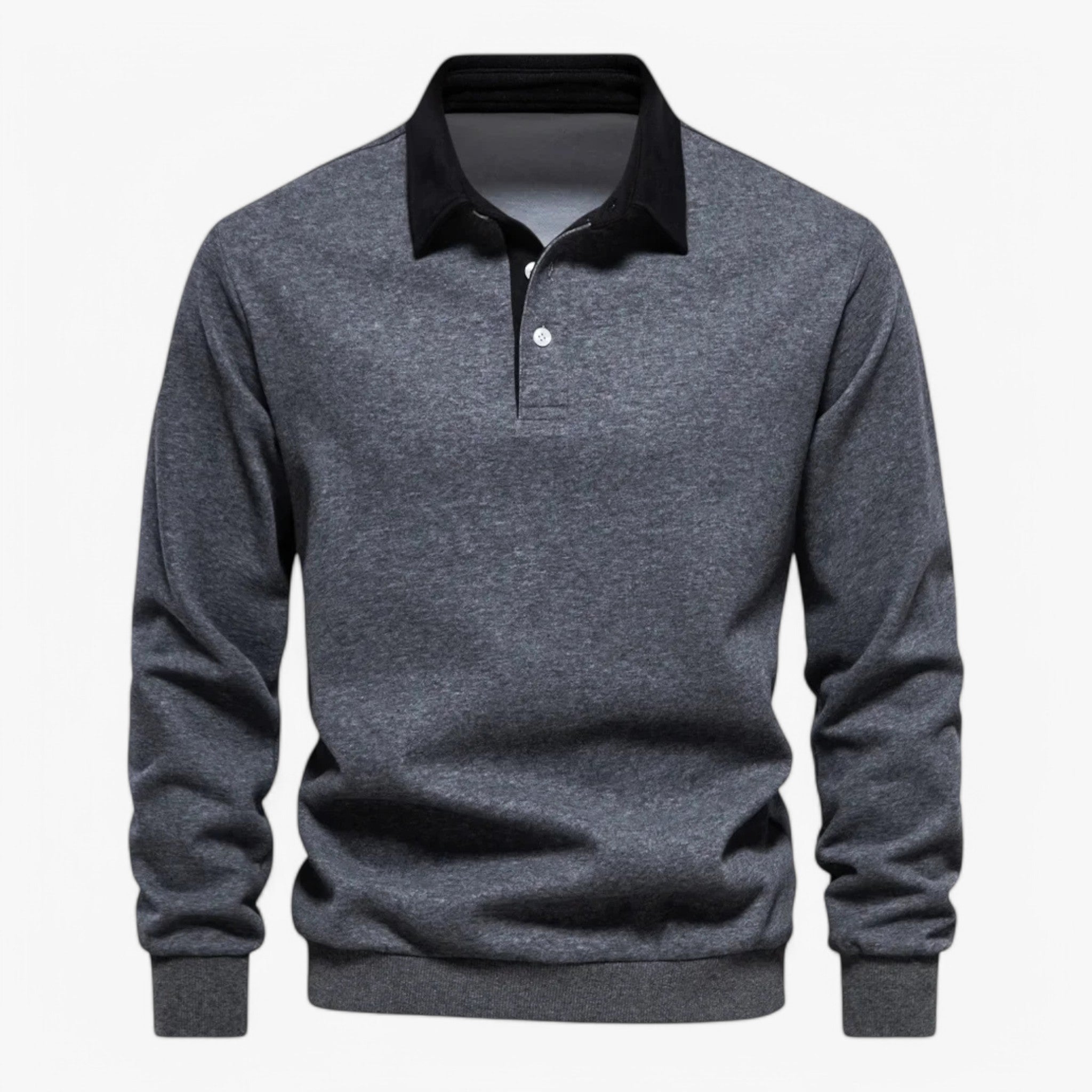 Steve | Maglione Polo Elegante - Grigio - A54 - Concept Palermo
