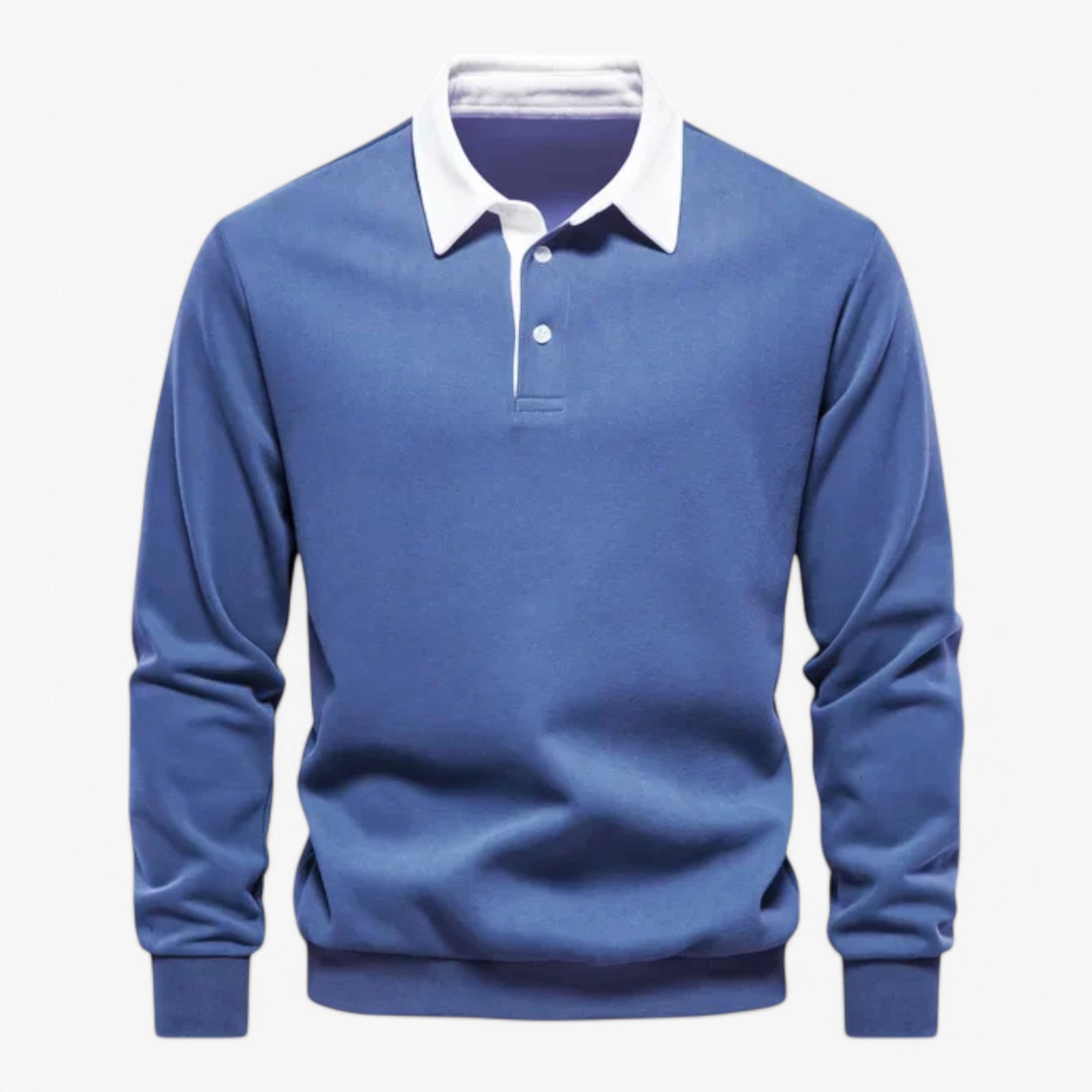 Steve | Maglione Polo Elegante - Blu - A54 - Concept Palermo