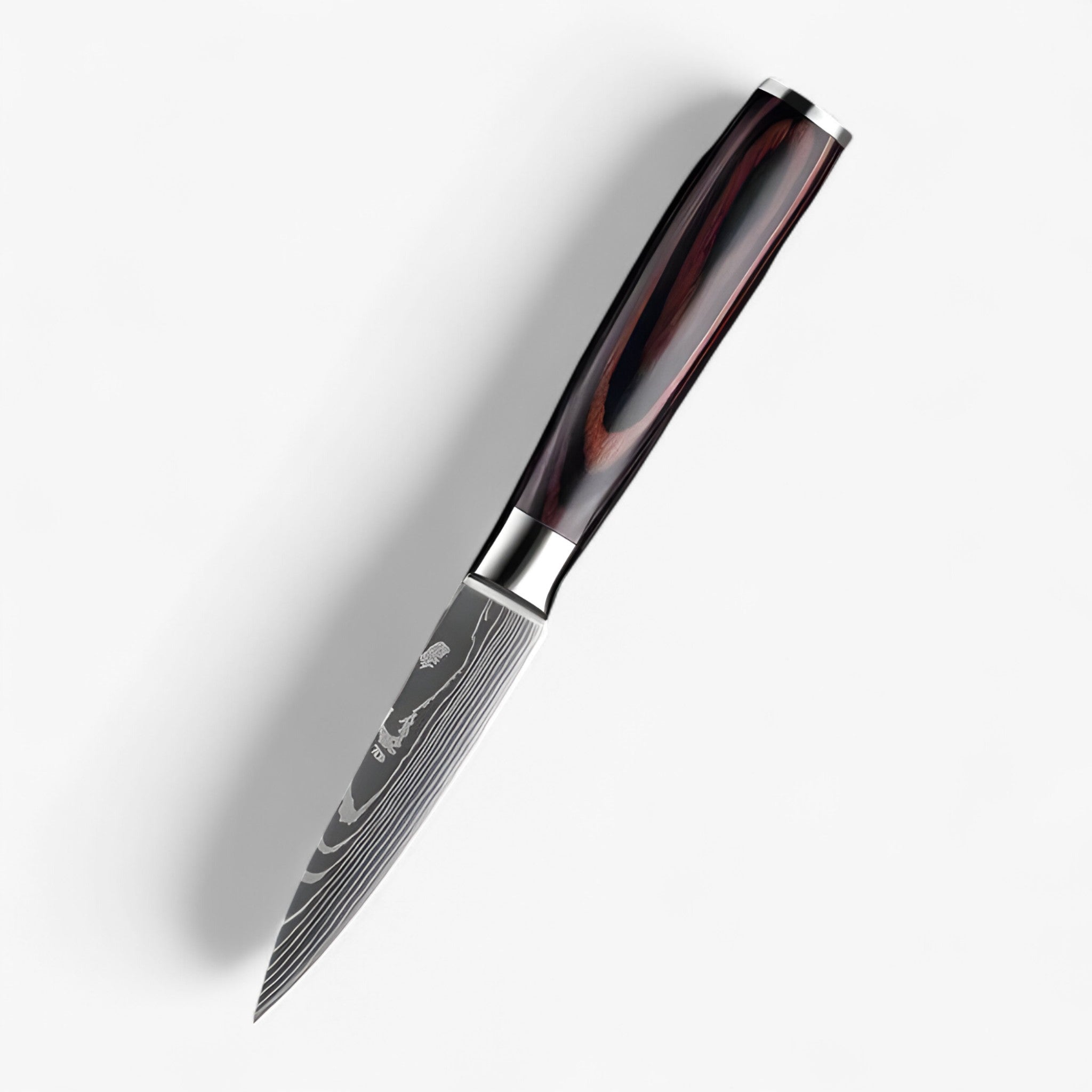 Calla - set di coltelli da cucina giapponesi di alta qualità con motivo damasco - COLTELLO PER INCOLLARE DA3.5 - damascus pattern high-quality knife Japanese knife kitchen knife set Kitchen Knives knife set knives - Concept Palermo