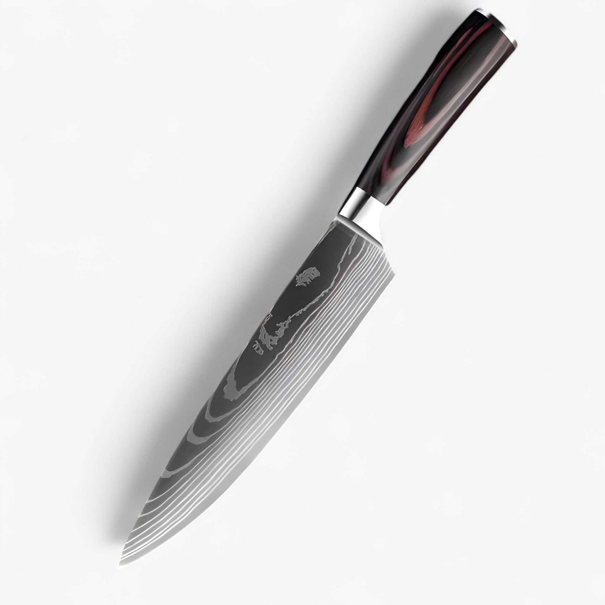 Calla - set di coltelli da cucina giapponesi di alta qualità con motivo damasco - COLTELLI DA CHEF DA 8" - damascus pattern high-quality knife Japanese knife kitchen knife set Kitchen Knives knife set knives - Concept Palermo