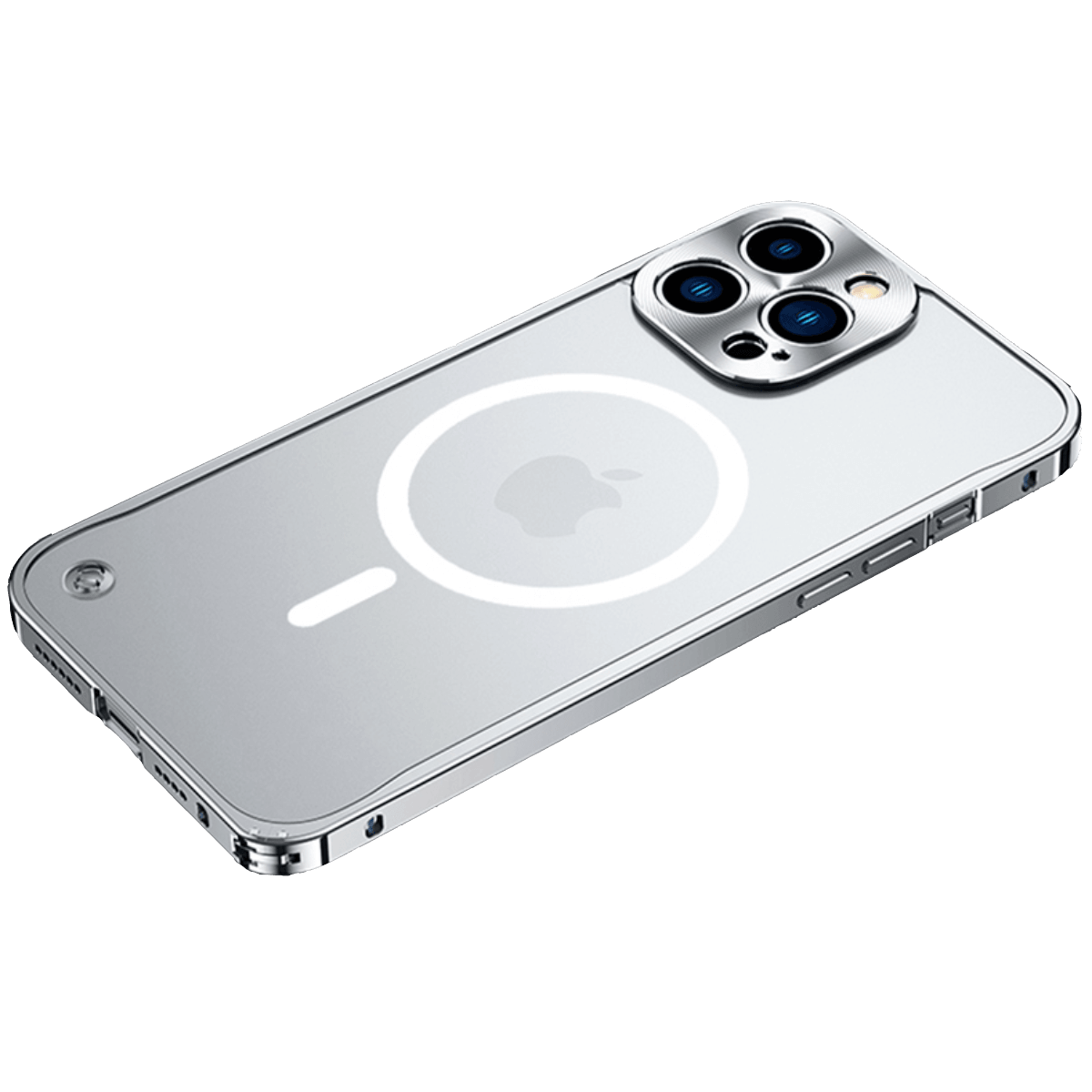 iSafe™ | Custodia in alluminio MagSafe - Argento - iPhone case Luxe iPhone Case - Concept Palermo