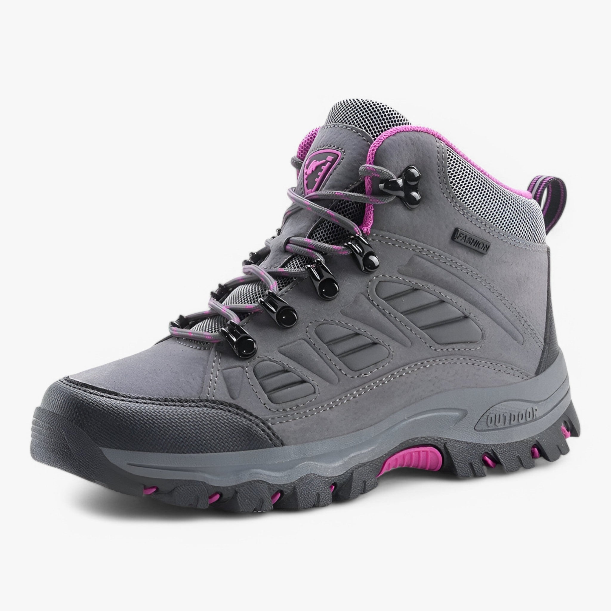 Scarpe da trekking con suola esterna antiscivolo - Rosa grigio scuro - hiking boots hiking shoes - Concept Palermo