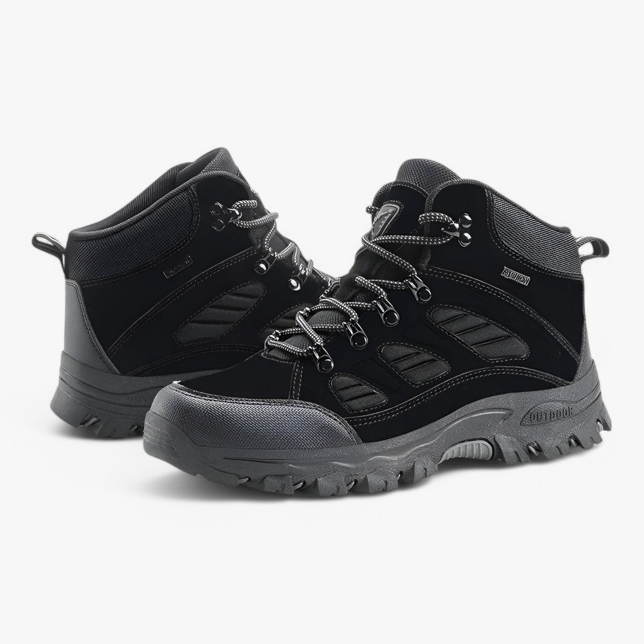 Scarpe da trekking con suola esterna antiscivolo - Nero 2 - hiking boots hiking shoes - Concept Palermo
