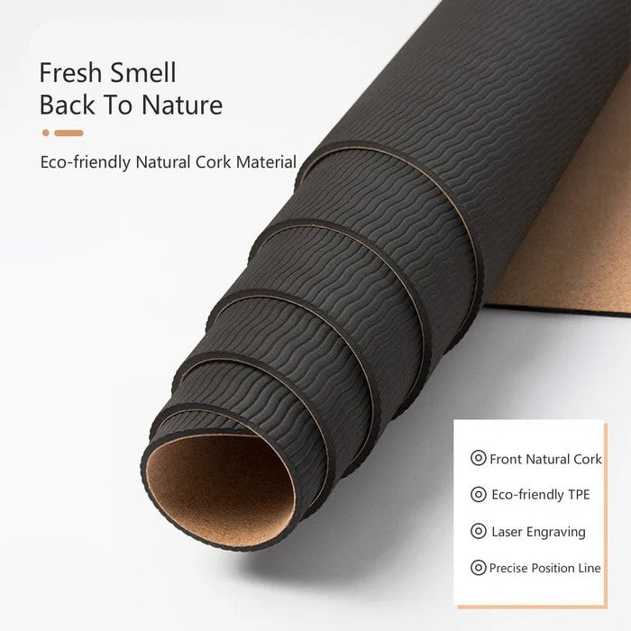 Sofia | Tappetino da yoga in sughero naturale - - yoga mat - Concept Palermo
