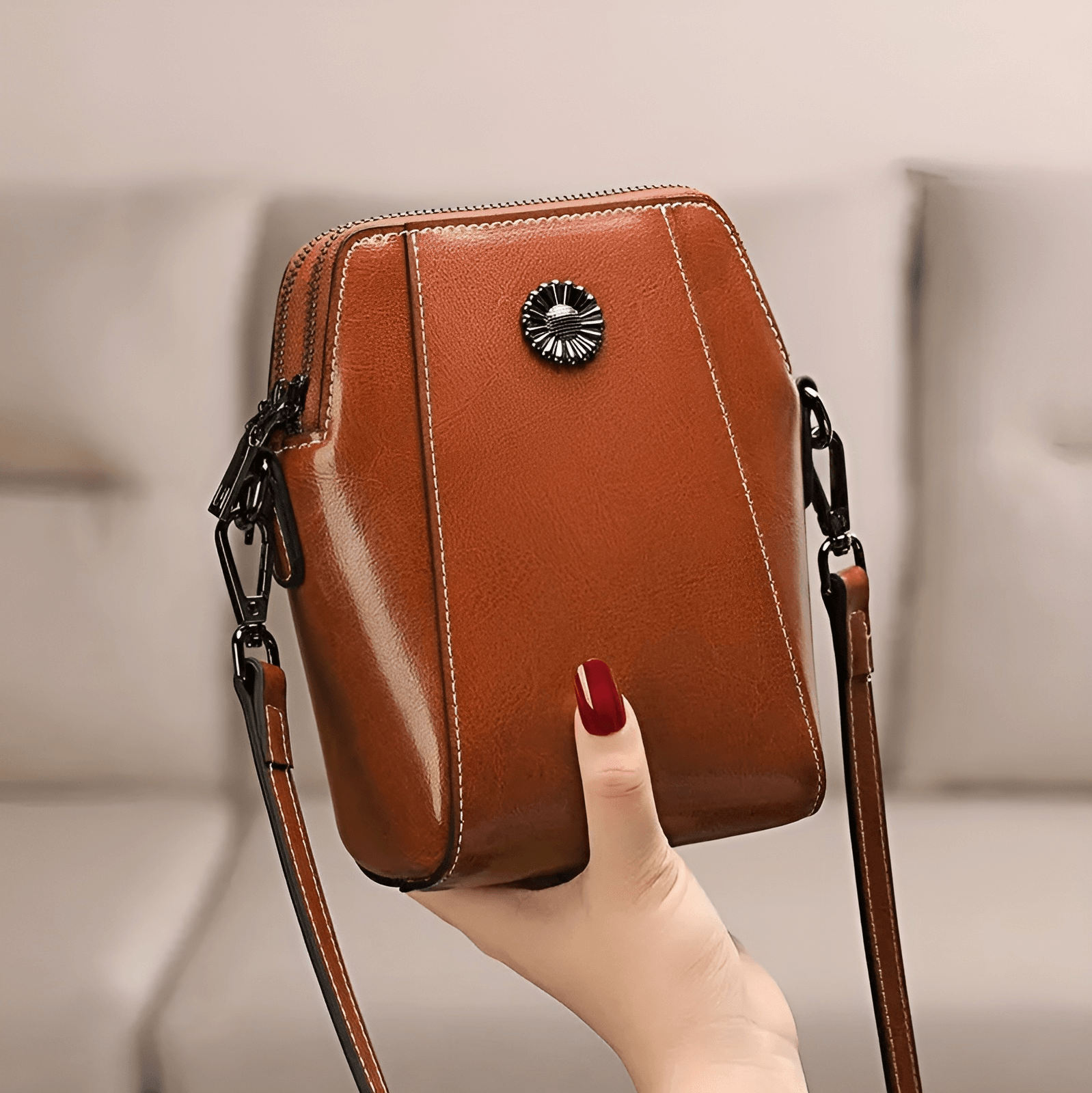 LeatherBag™ - Custodia per cellulare - - Bags Shoulder Bags women bags womens wallet - Concept Palermo