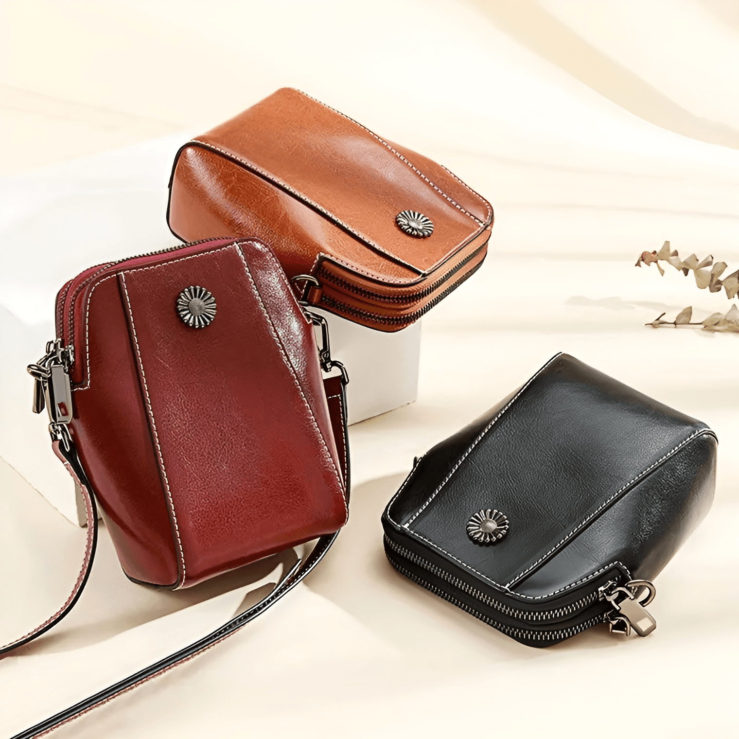 LeatherBag™ - Custodia per cellulare - - Bags Shoulder Bags women bags womens wallet - Concept Palermo