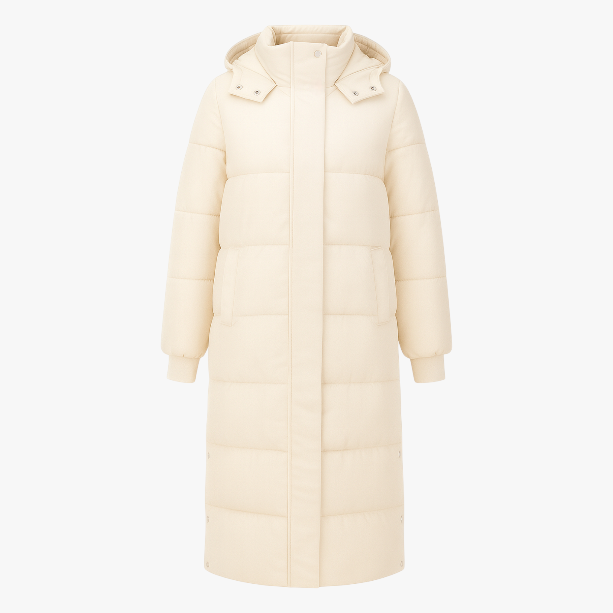 Chiara | Giacca Invernale Donna Lunga con Cappuccio - Beige - cappotto coreano cappotto donna cappotto spesso giacca alla moda giacca autunno inverno giacca calda giacca comoda giacca elegante giacca lunga parka con cappuccio - Concept Palermo